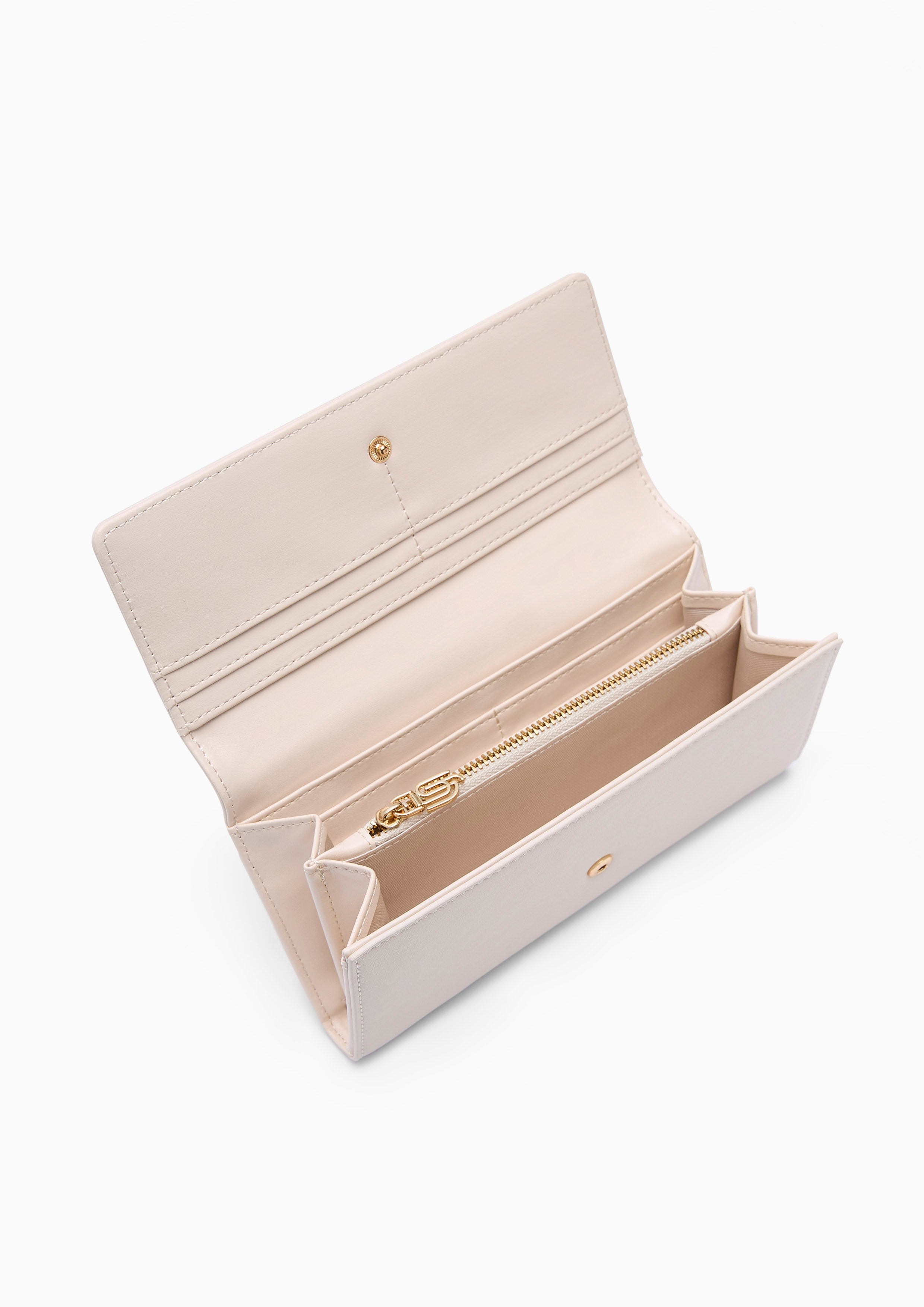 Amitie Infinite Long Wallet Printed Ivory