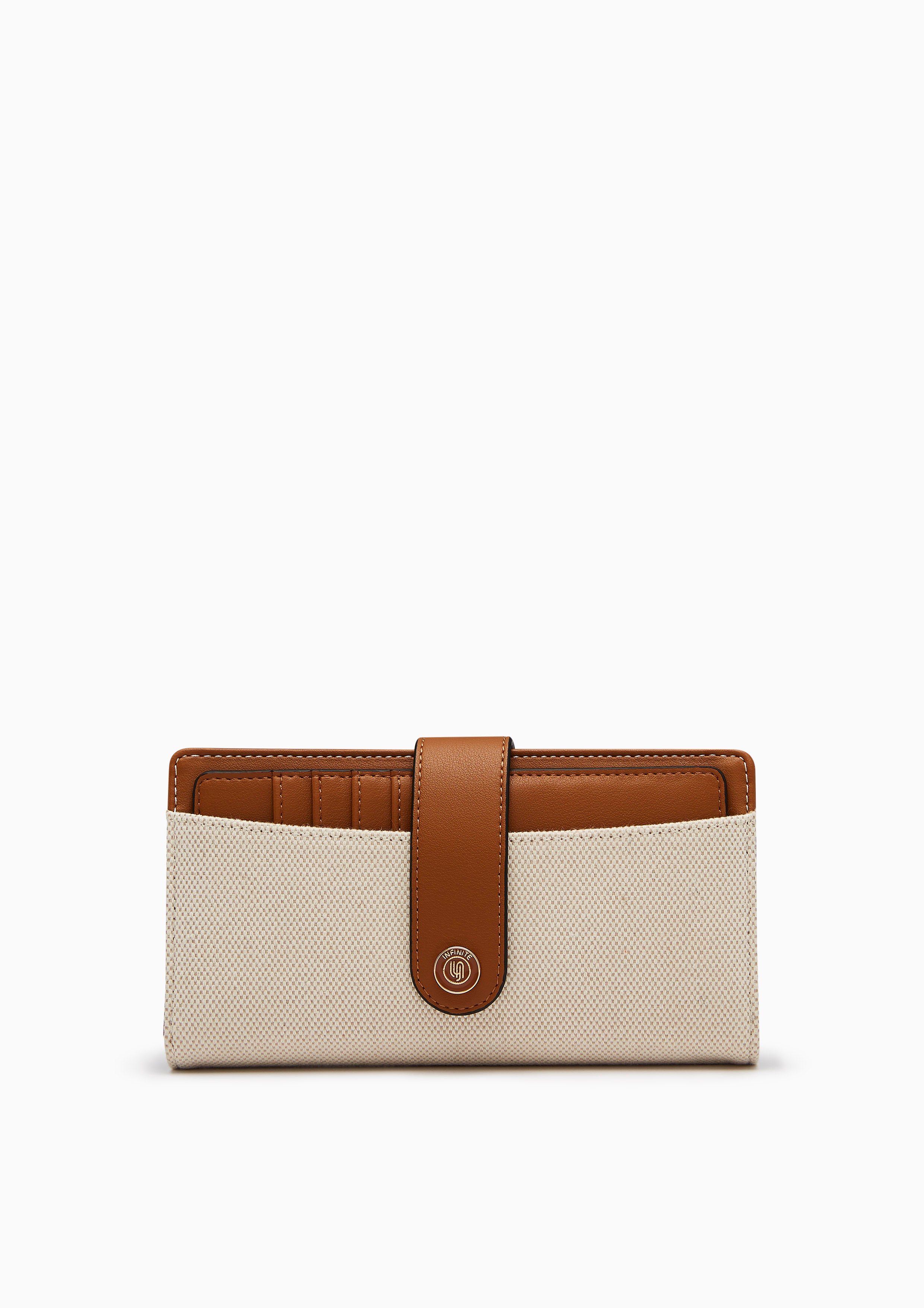 Zuri Infinite Long Wallet Beige