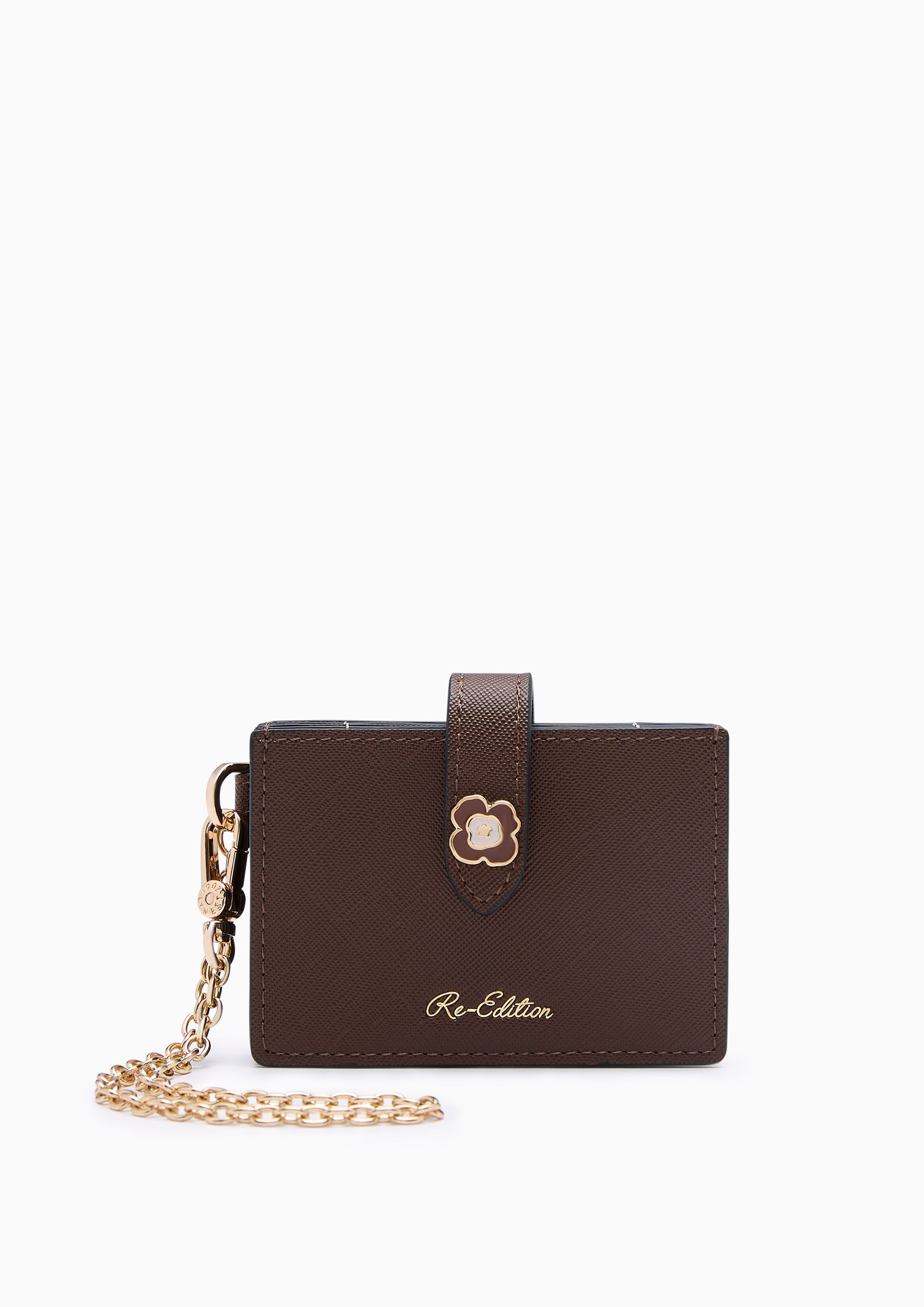 Poppy Card Holder Woc Dark Brown