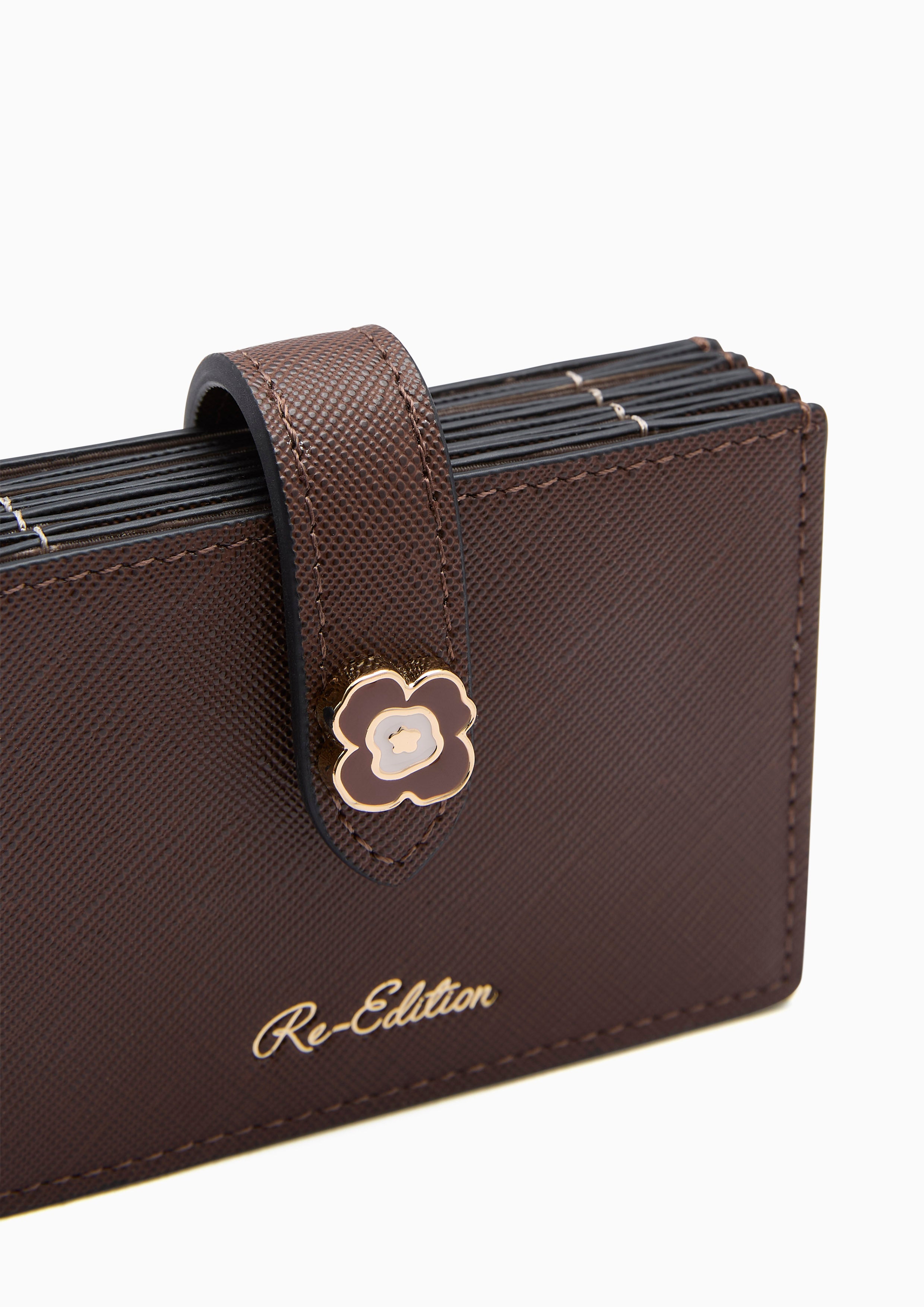 Poppy Card Holder Woc Dark Brown
