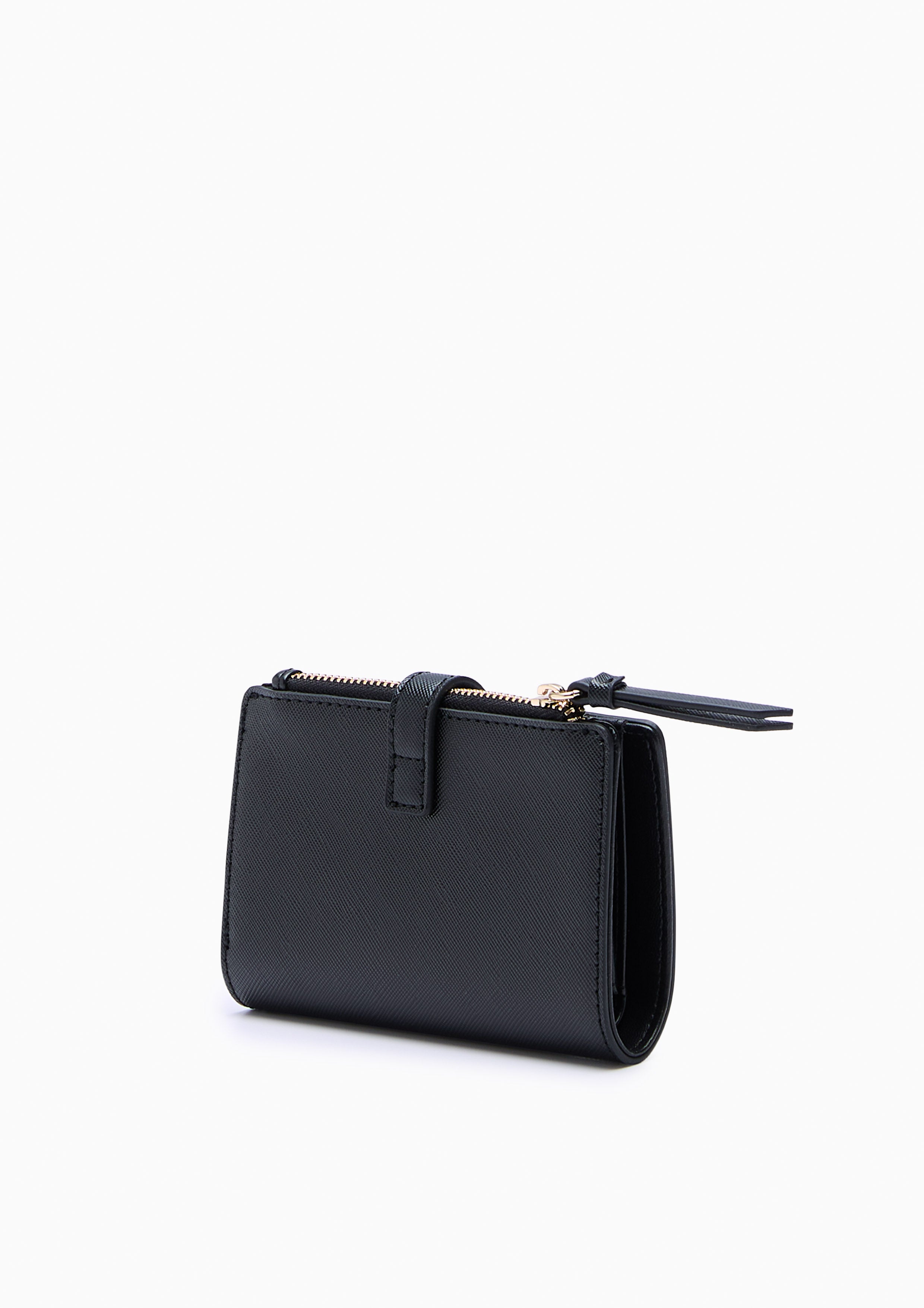 Poppy Card Short Wallet Black