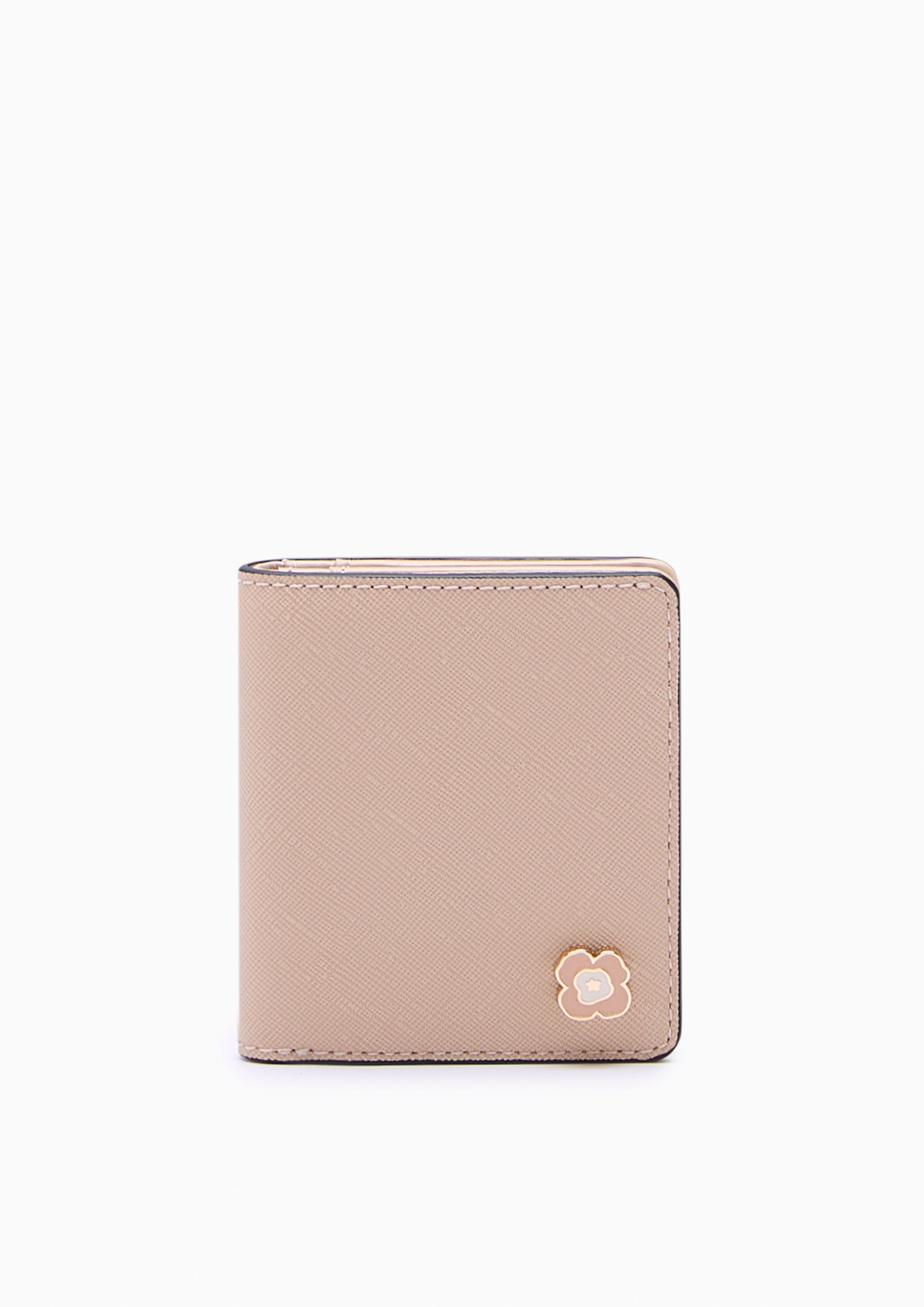 Poppy Compact Wallet Beige