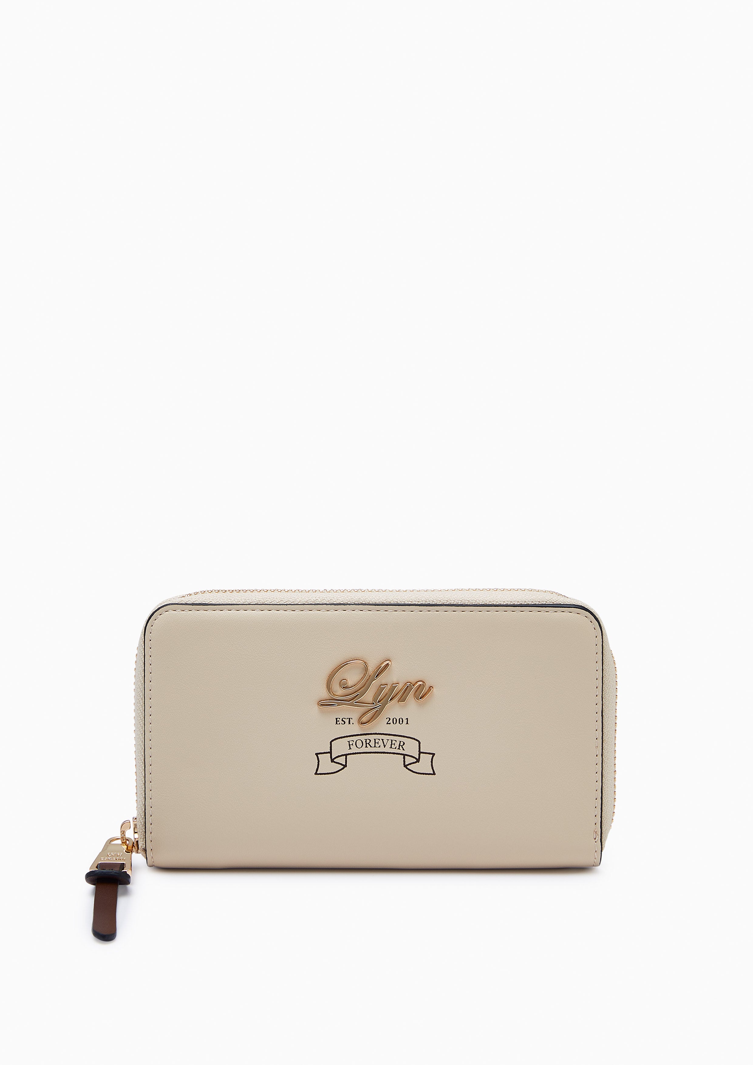 Doechii Zip Semi Wallet Beige