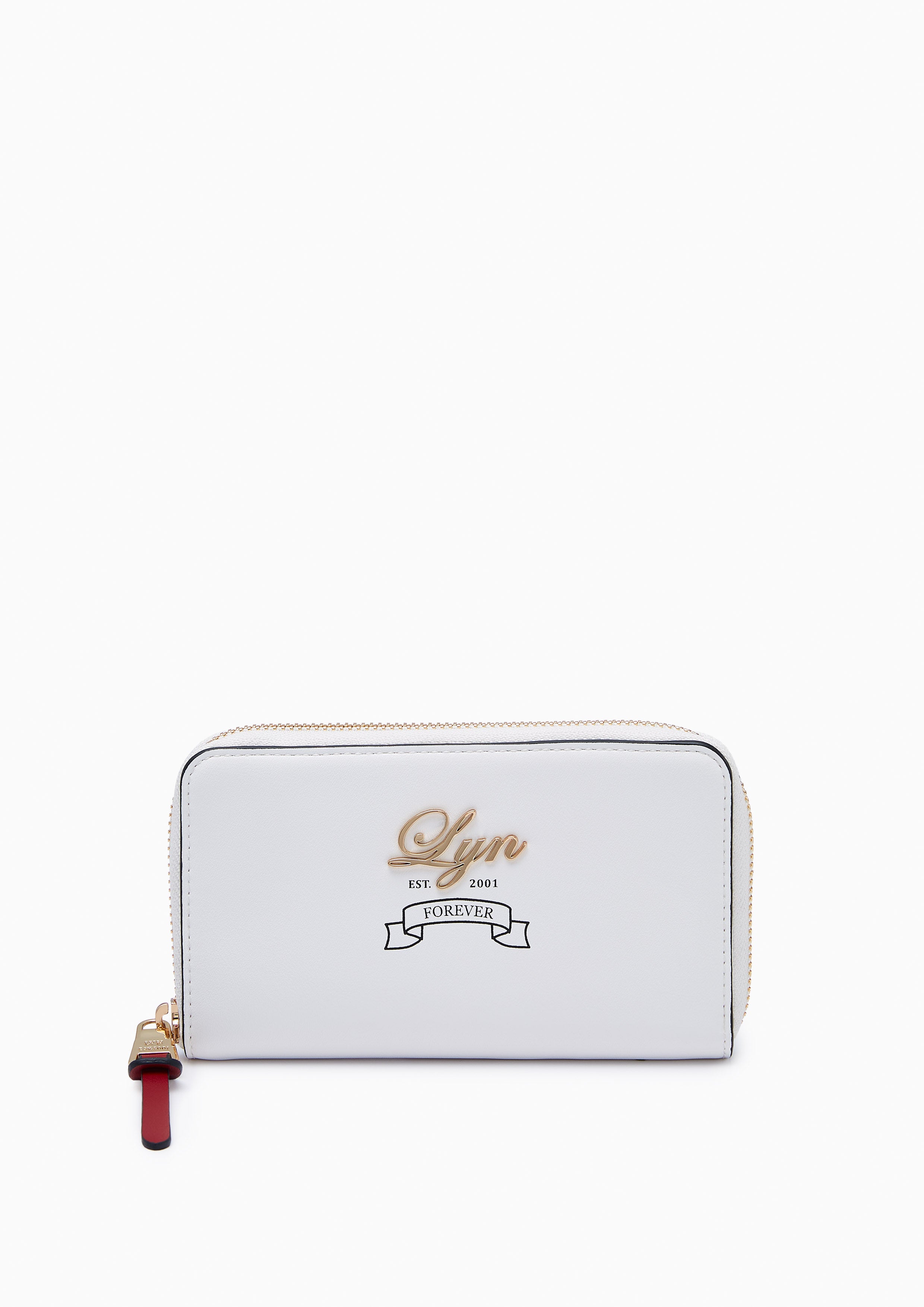 Doechii Zip Semi Wallet White