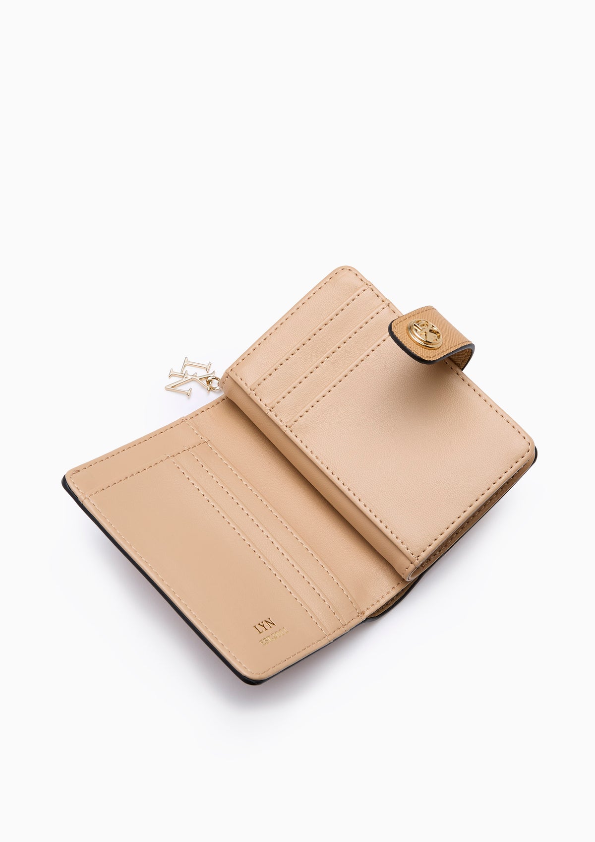 Lylana Snap Short Wallet Dark Beige