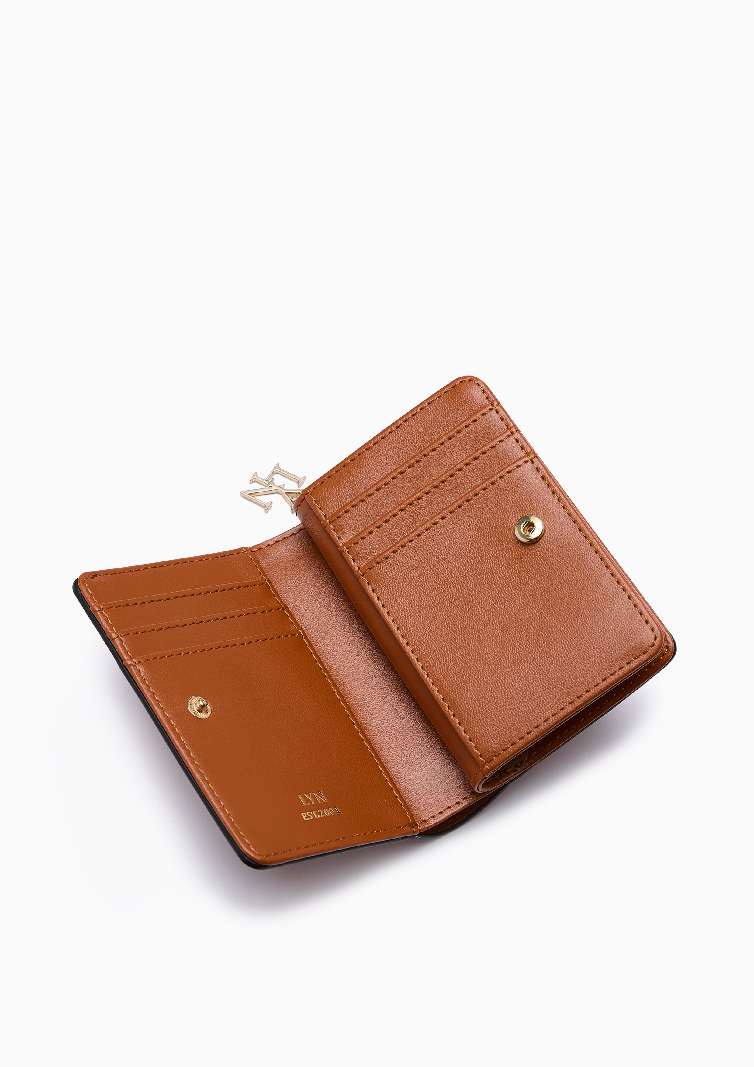 Lylana Short Zip Wallet Brown