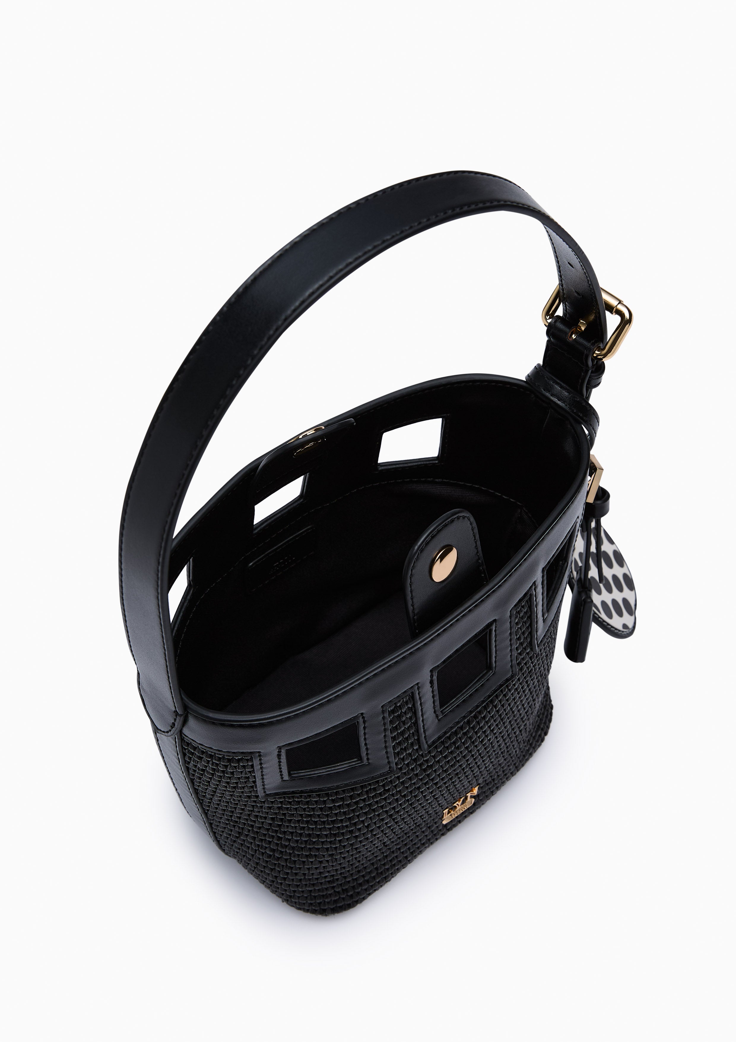 Jazzy Square Bucket Bag Black