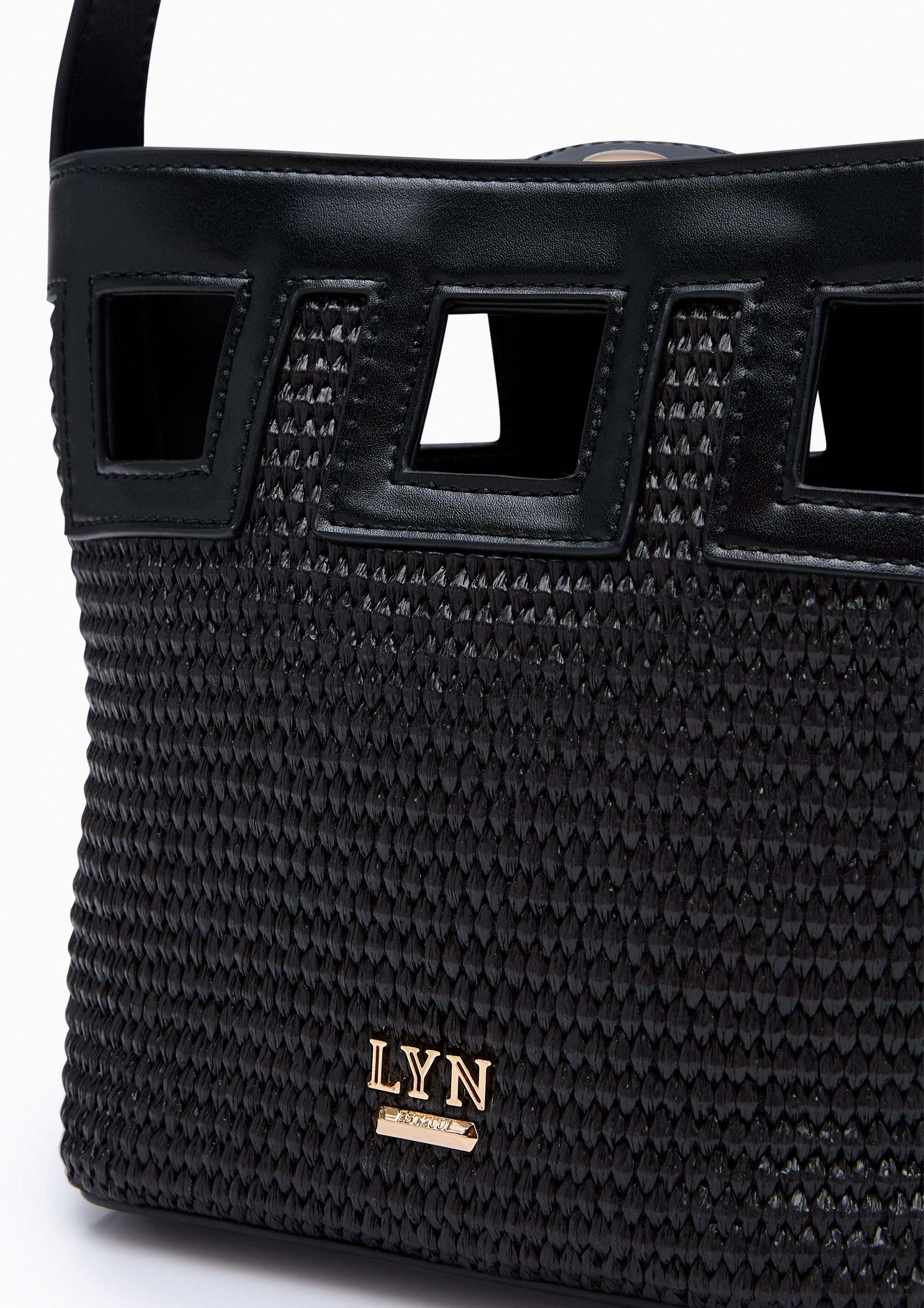 Jazzy Square Bucket Bag Black