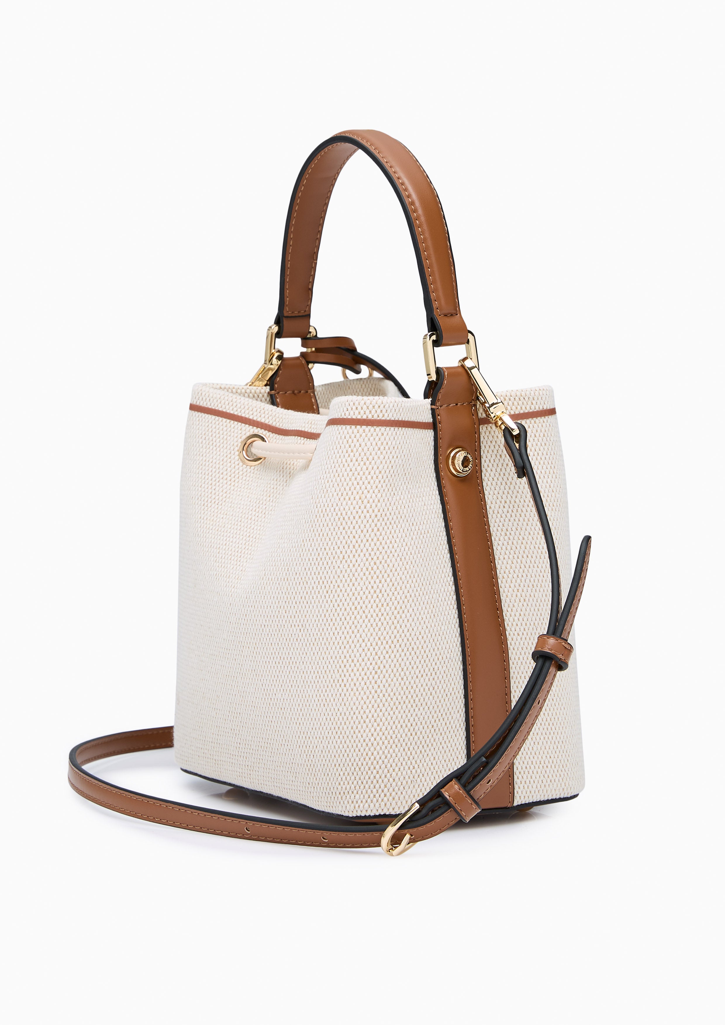 Carina Racquet S Bucket Bag Beige
