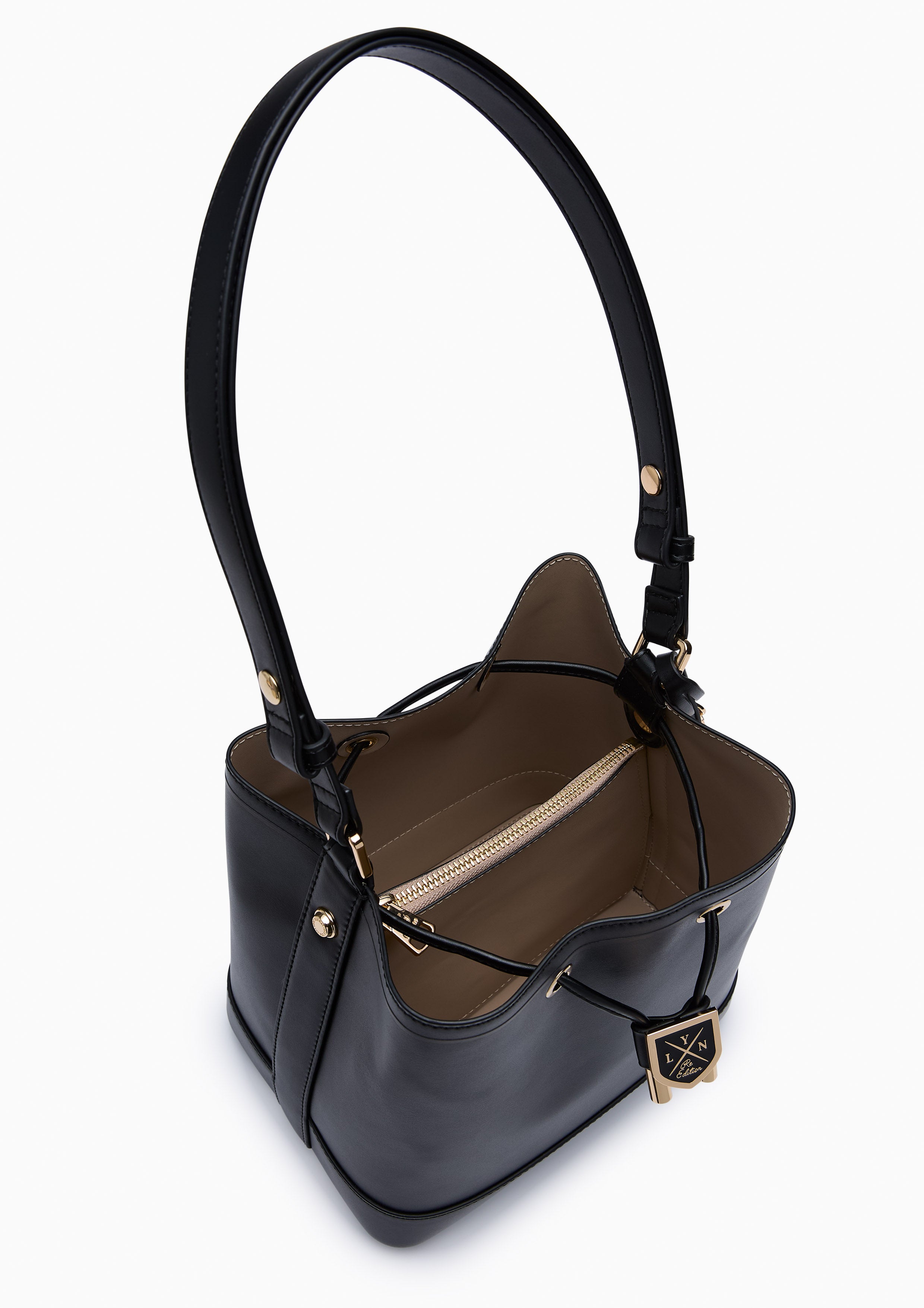Carina Racquet M Bucket Bag Black