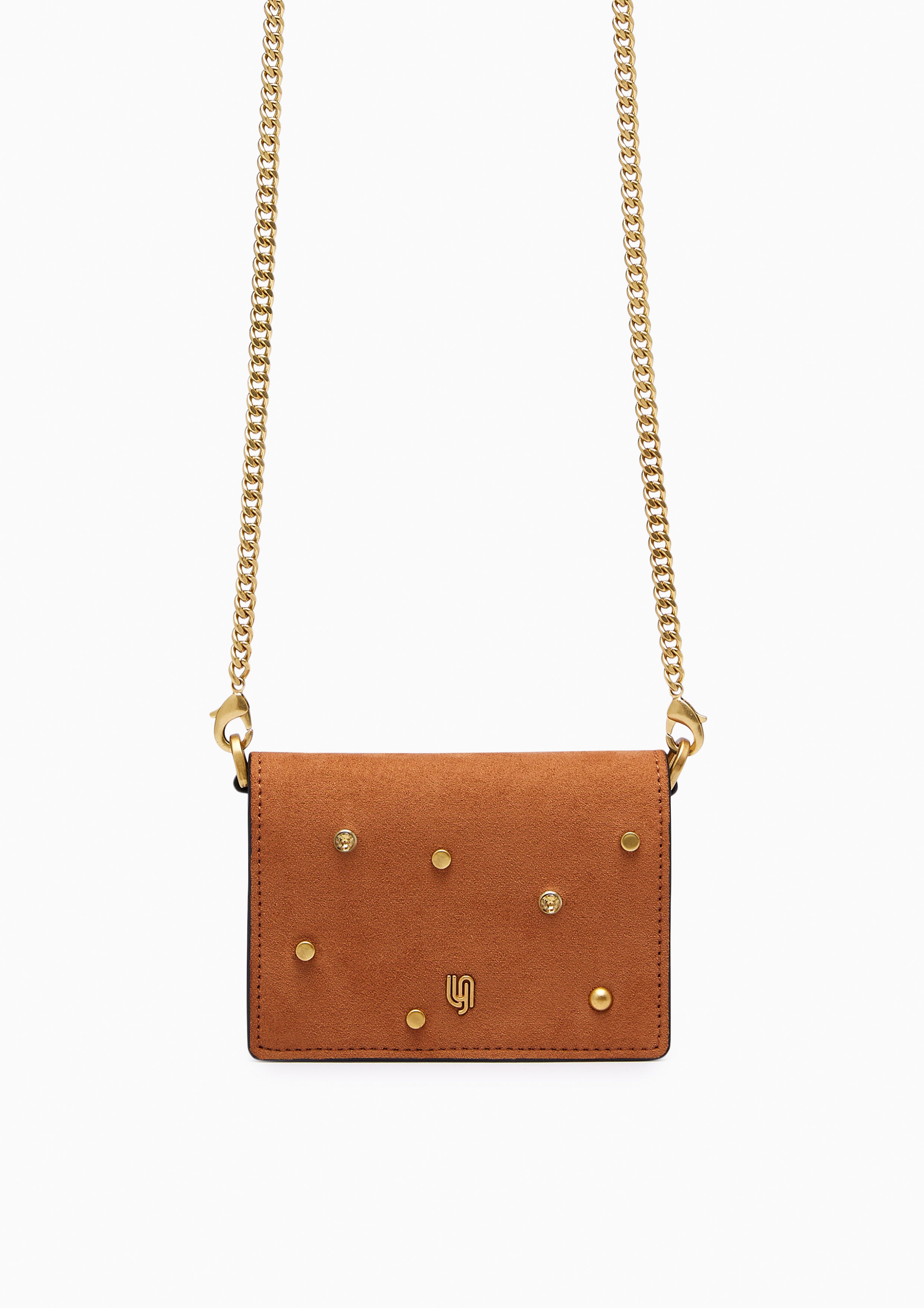 Mocha Infinite Flap Wallet On Chain Beige