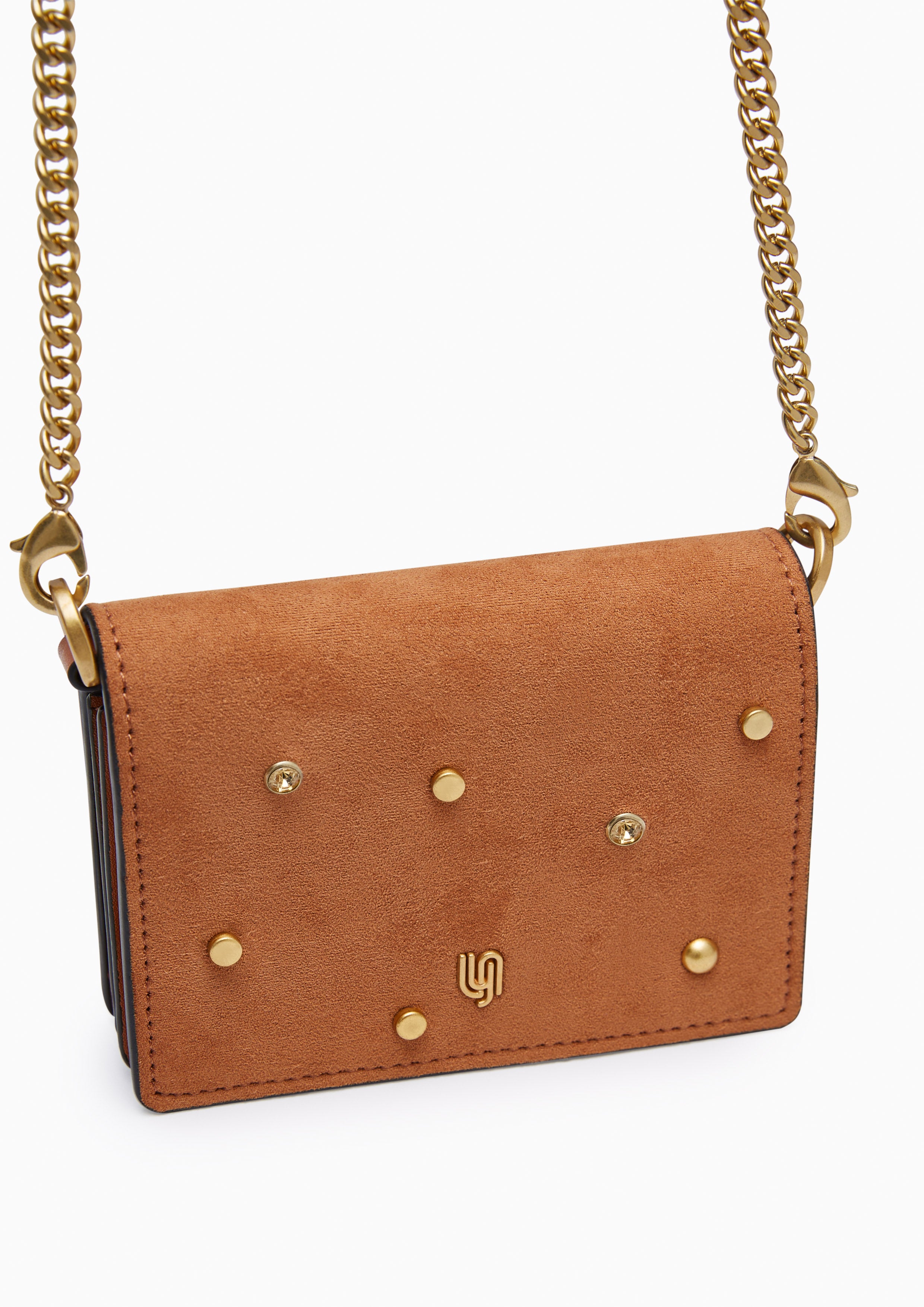 Mocha Infinite Flap Wallet On Chain Beige