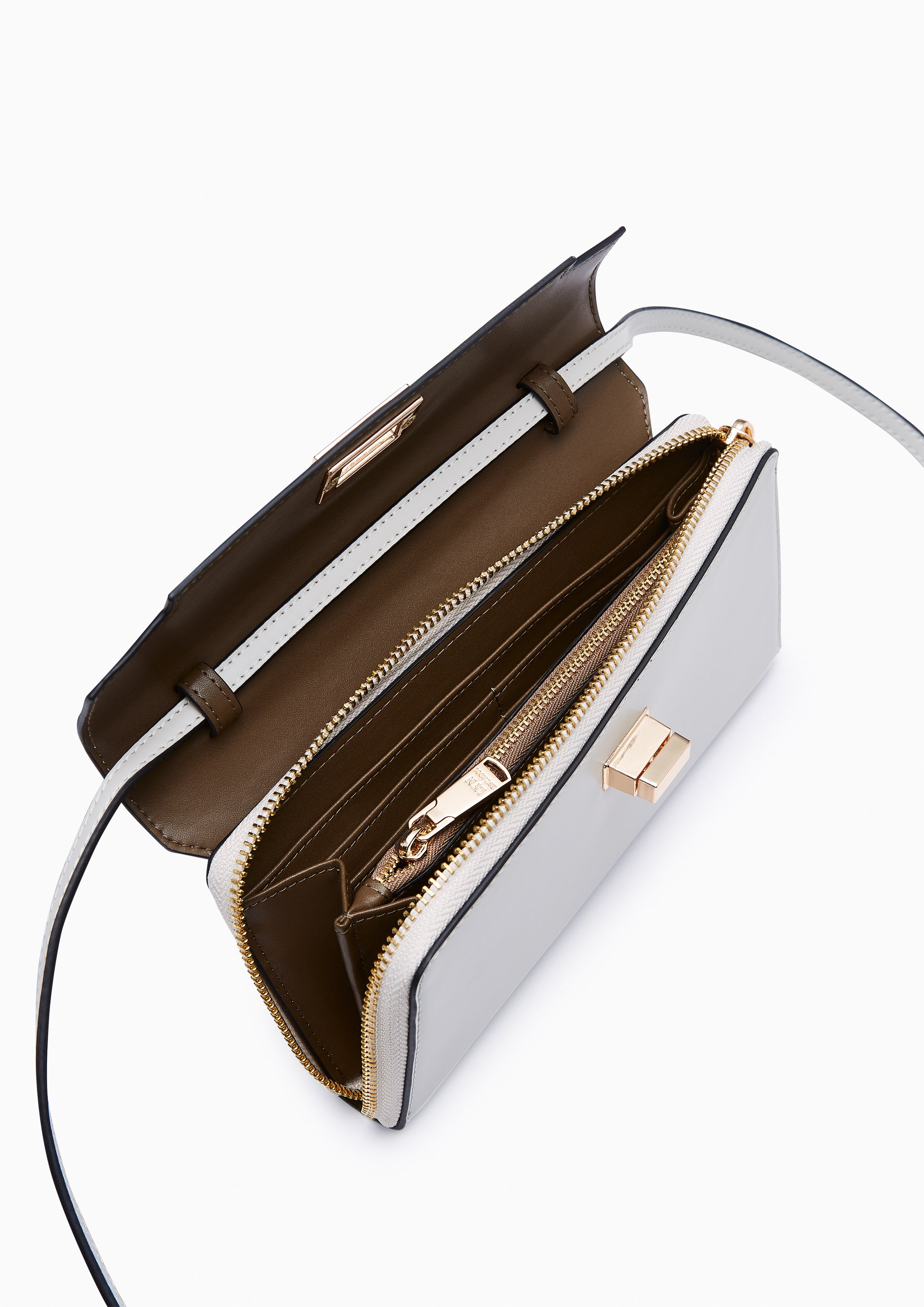 Liva Long Wallet On Chain Light Grey