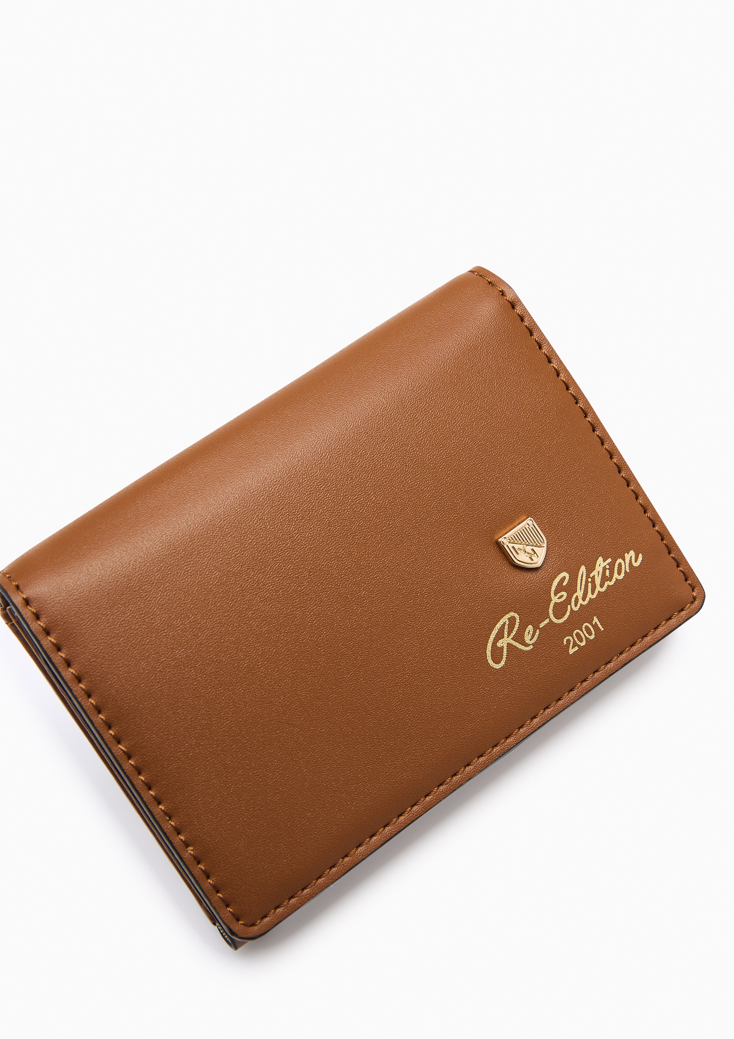 Racquet Card Wallet Brown