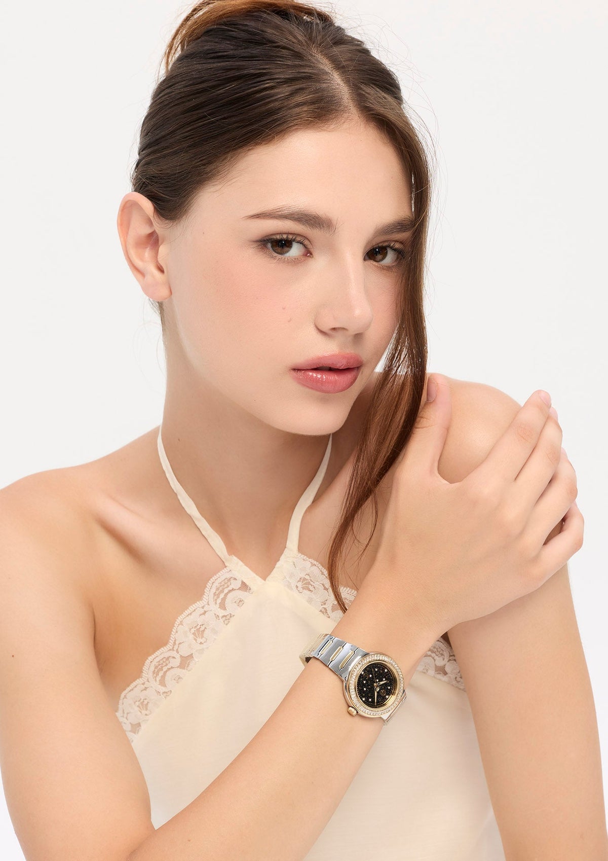 Crystall Watch Gold