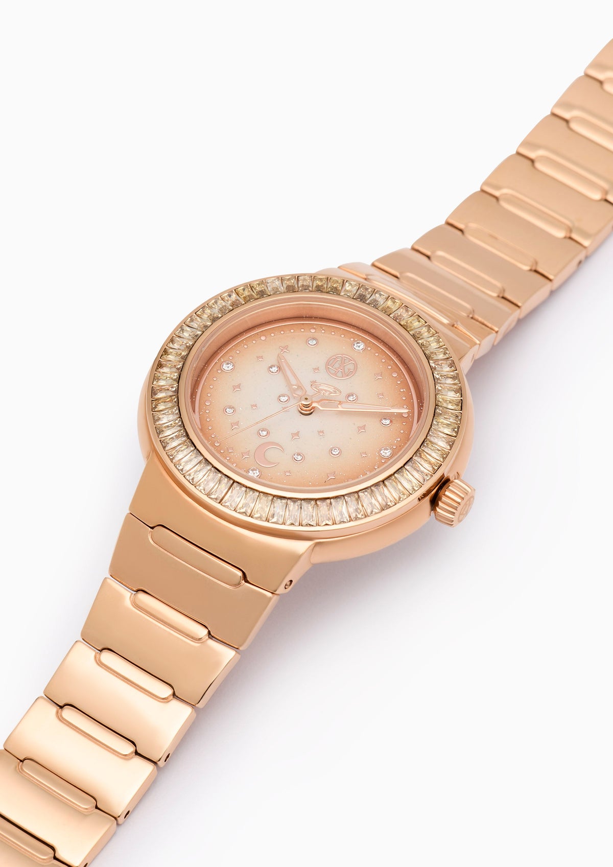 Crystall Watch Rose Gold