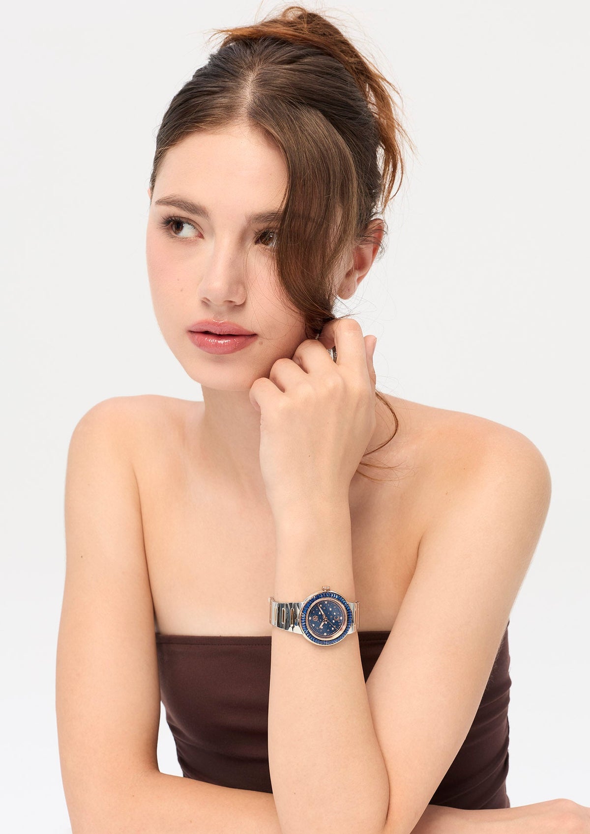 Crystall Watch Silver