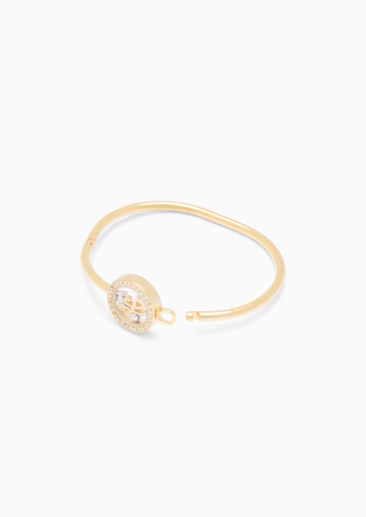 Simone Bangle Bracelet Feat Gold