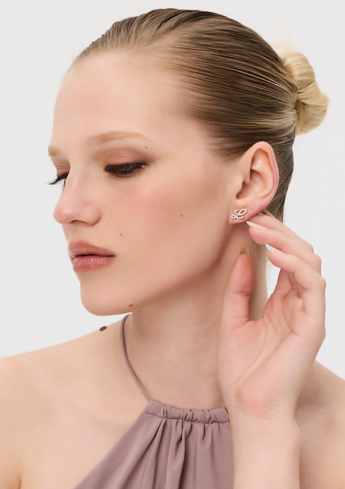 Amy Gem Earrings Rose Gold