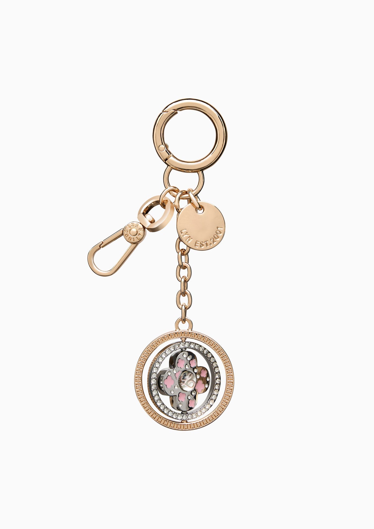 Good Luck Charm Keychain Rose Gold