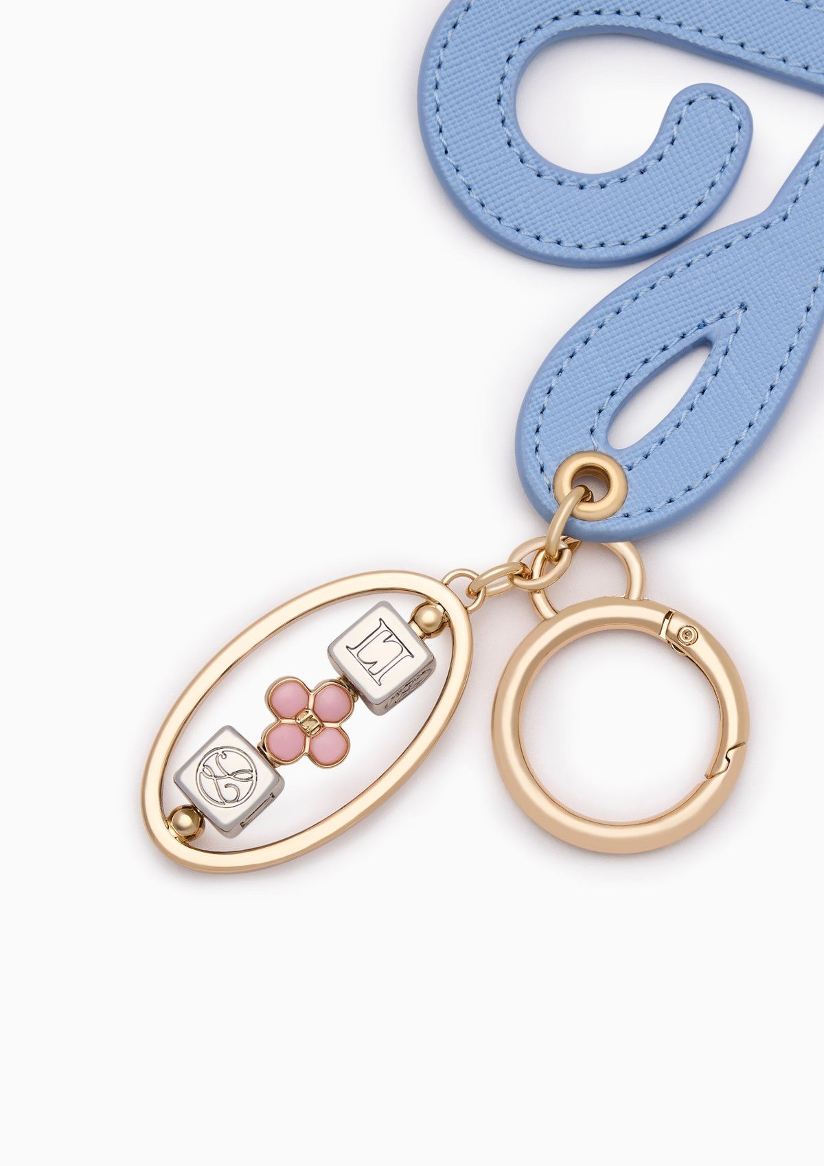 Happiness Flow Keychain Blue
