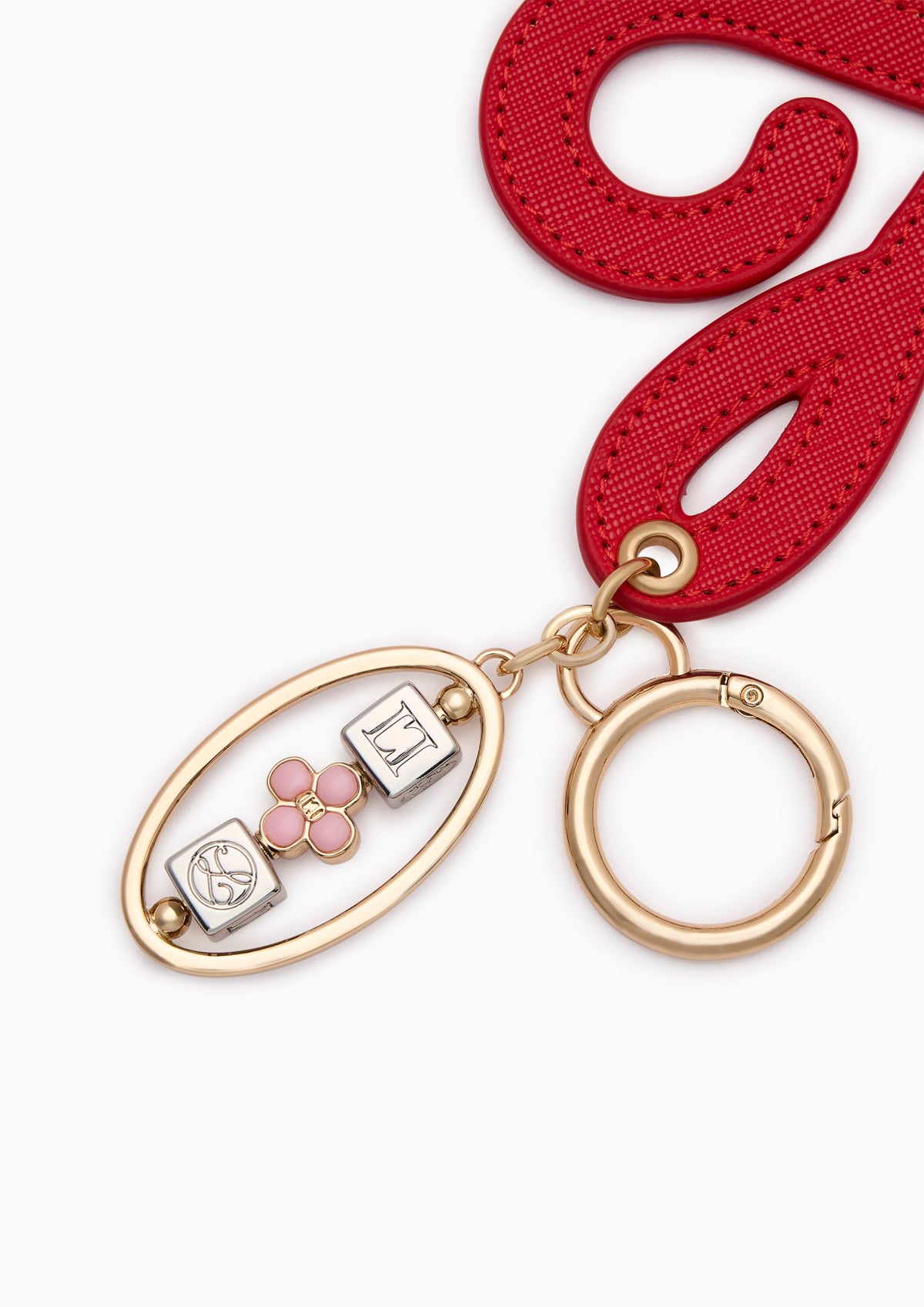 Happiness Flow Keychain Red