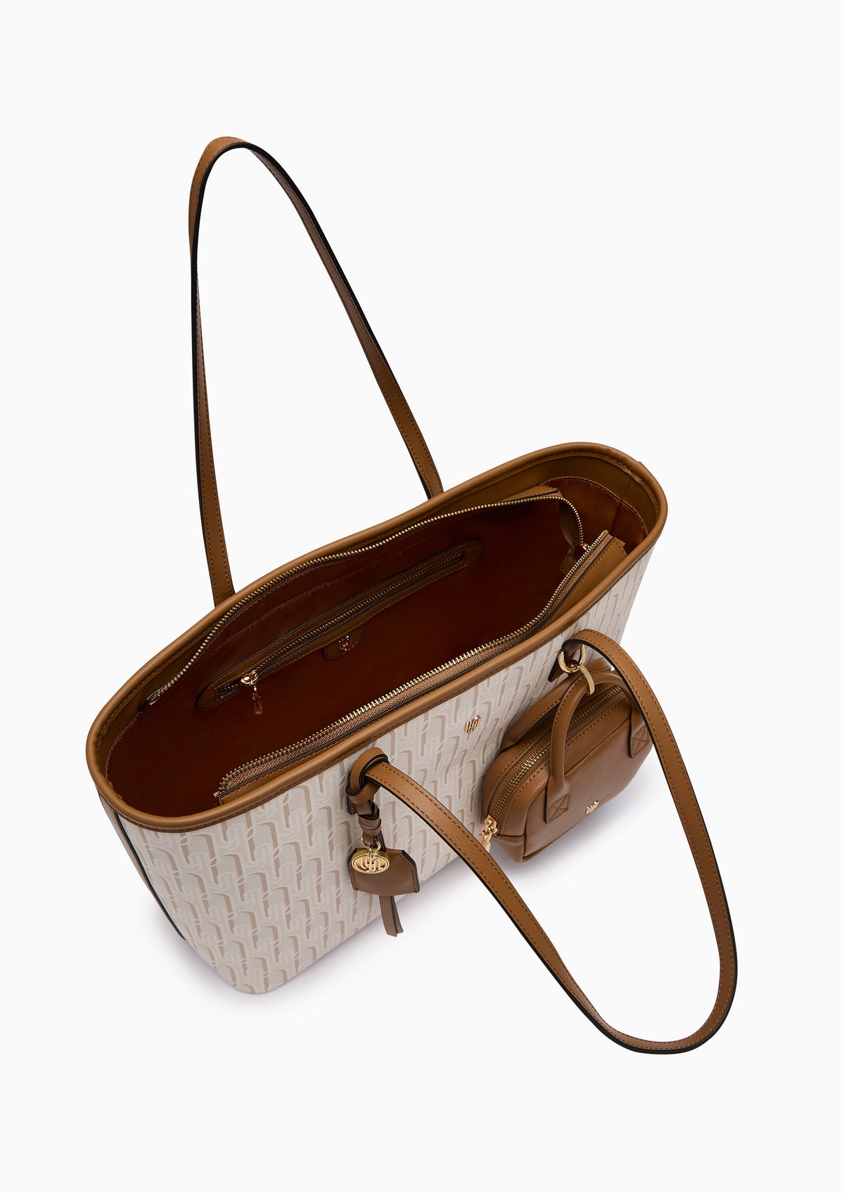 Phiona Infintie L Tote Bag Printed Beige