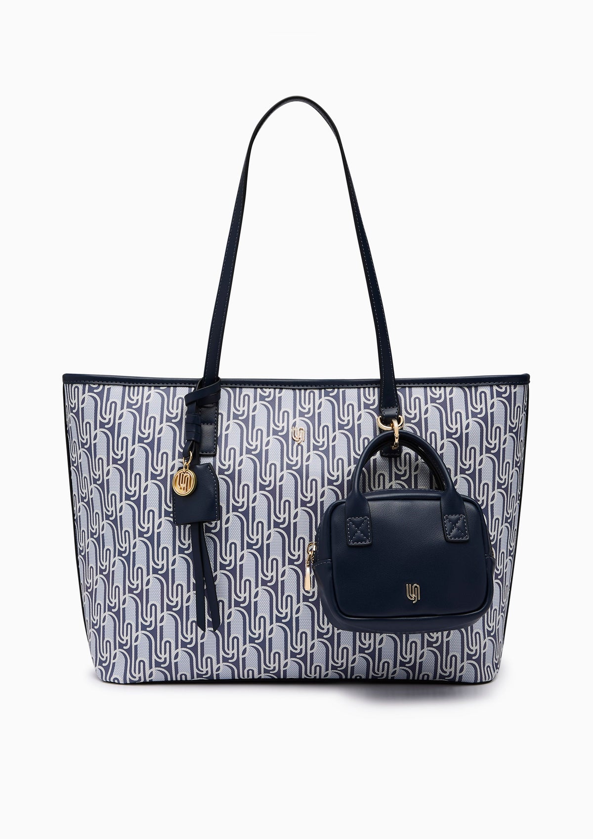 Phiona Infintie L Tote Bag Printed Navy