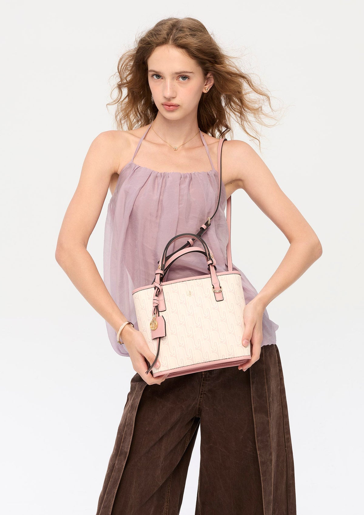 Phiona Infinite M Tote Bag Printed Pink