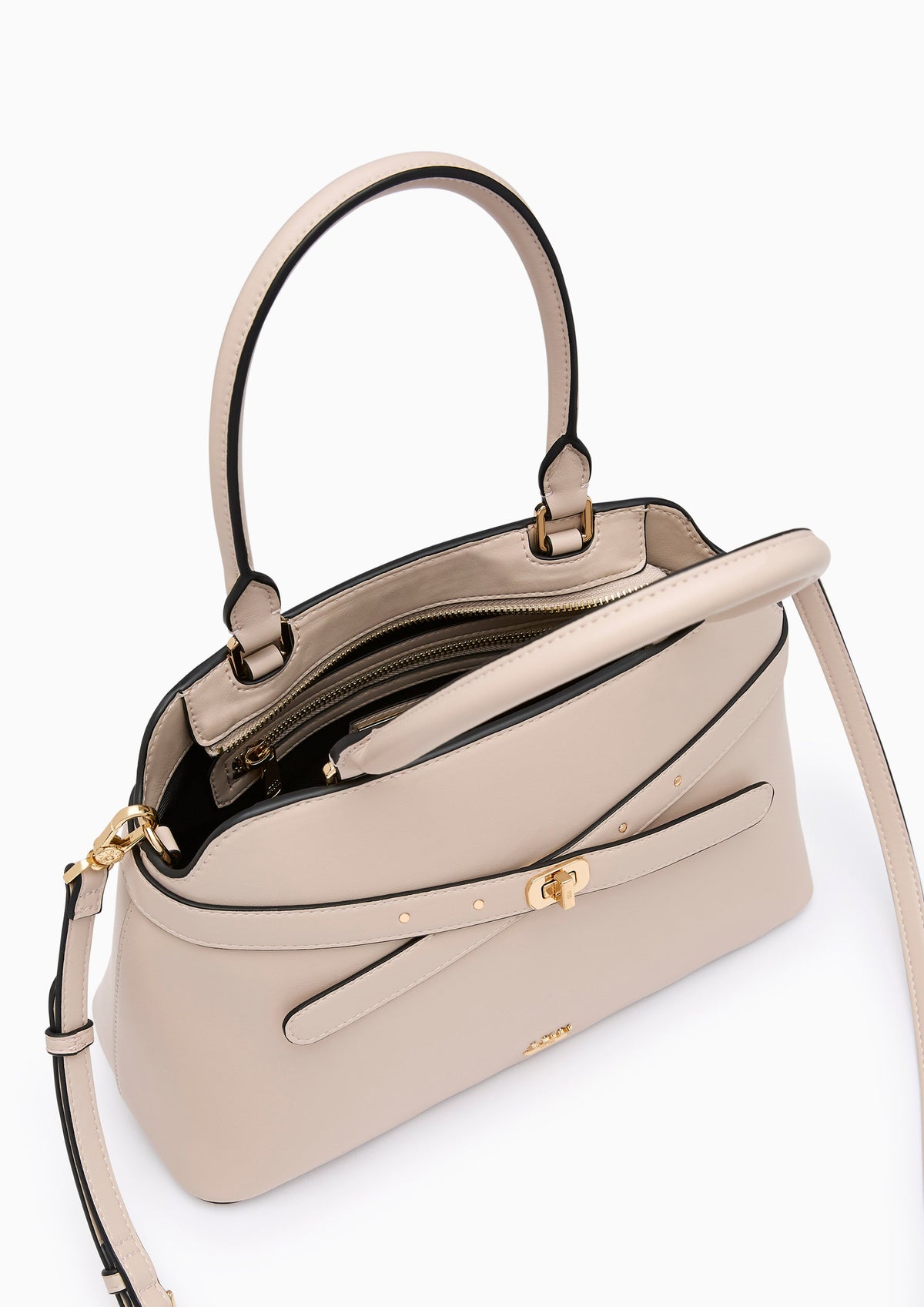 Ella L Top Handle Bag Taupe