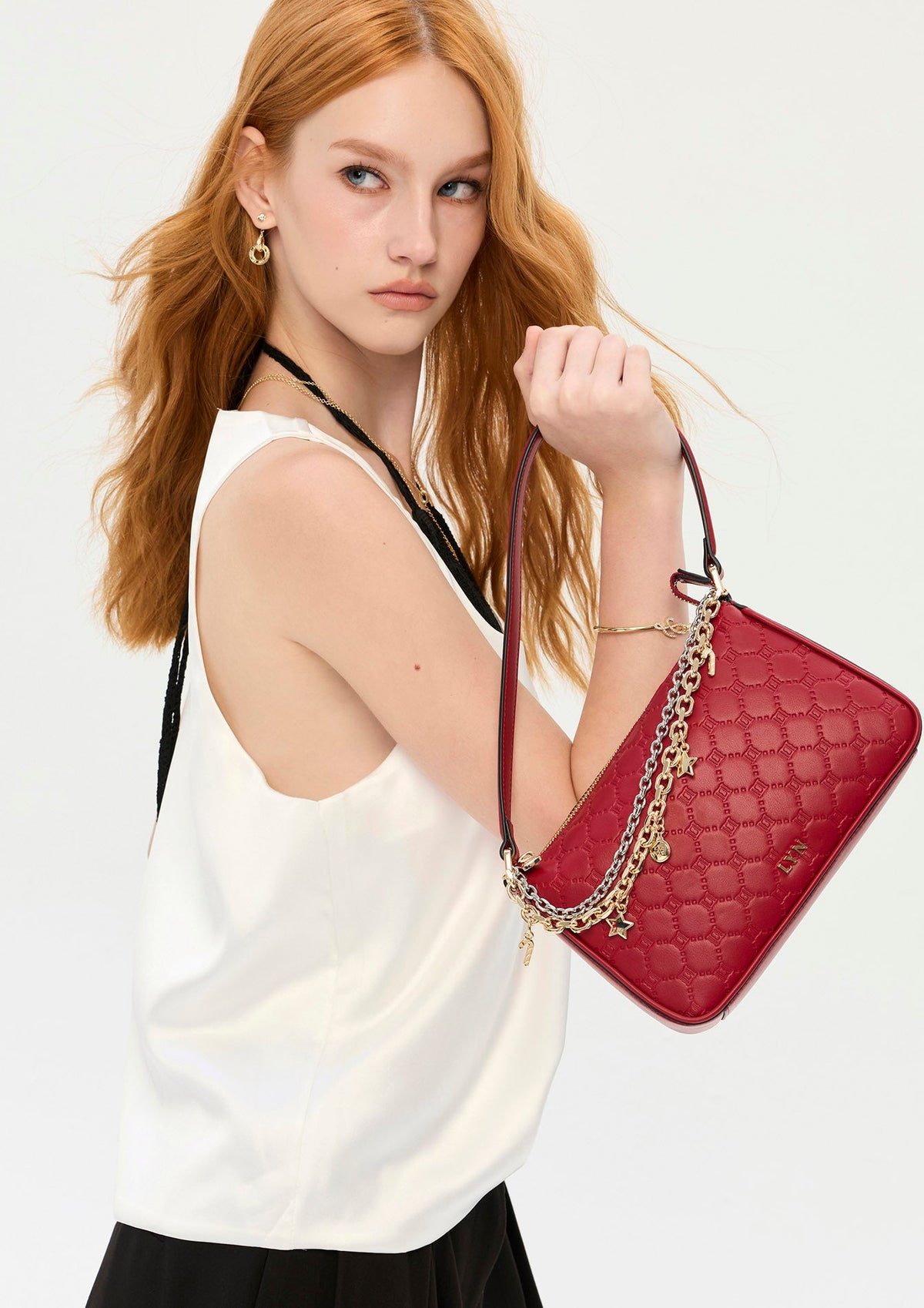 Frosty S Shoulder Bag Dark Red
