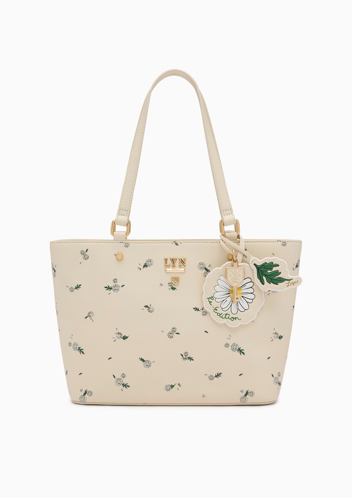 Re-Edit Daisy Carina M Tote Bag Light Printed Yellow