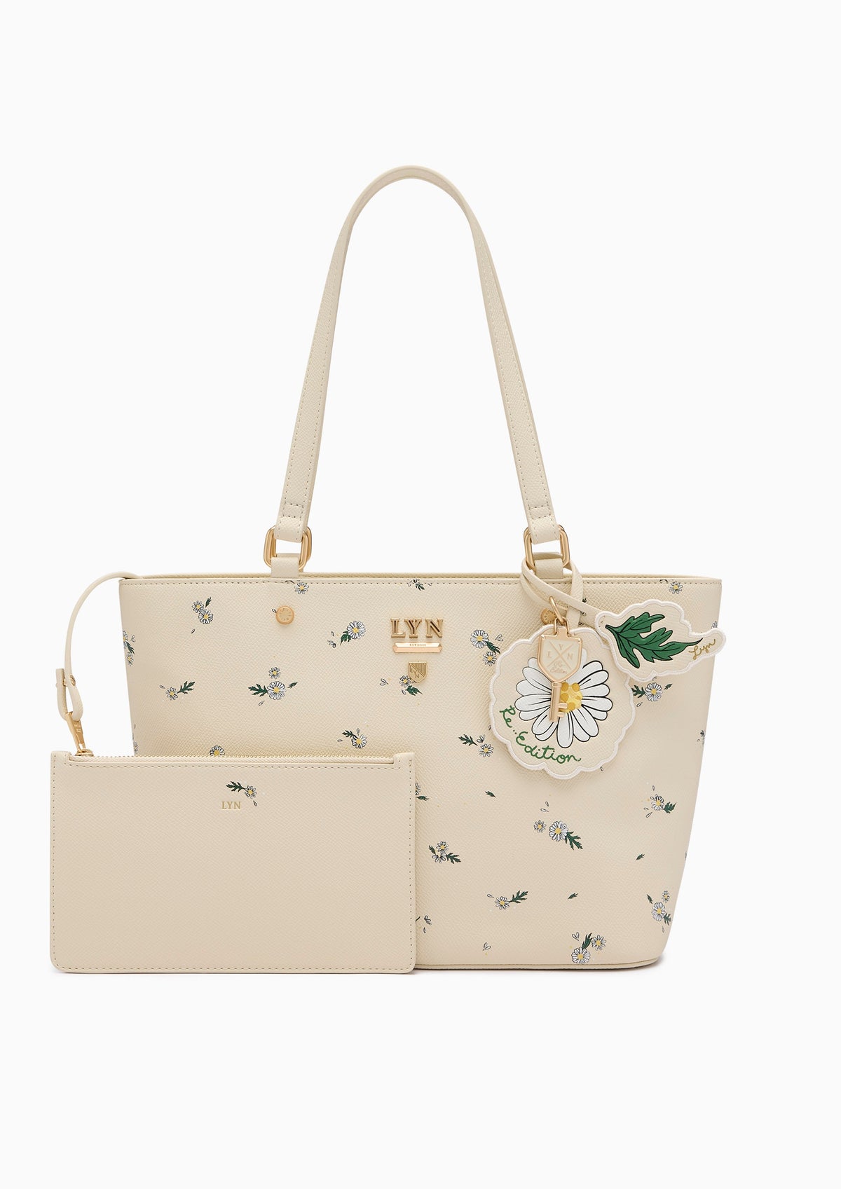 Re-Edit Daisy Carina M Tote Bag Light Printed Yellow