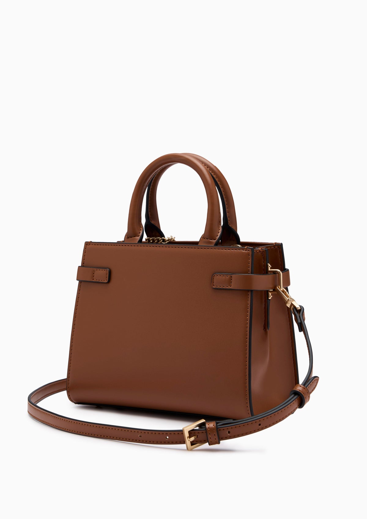 Re-Edit Manifest Fineness S Top Handle Bag Brown