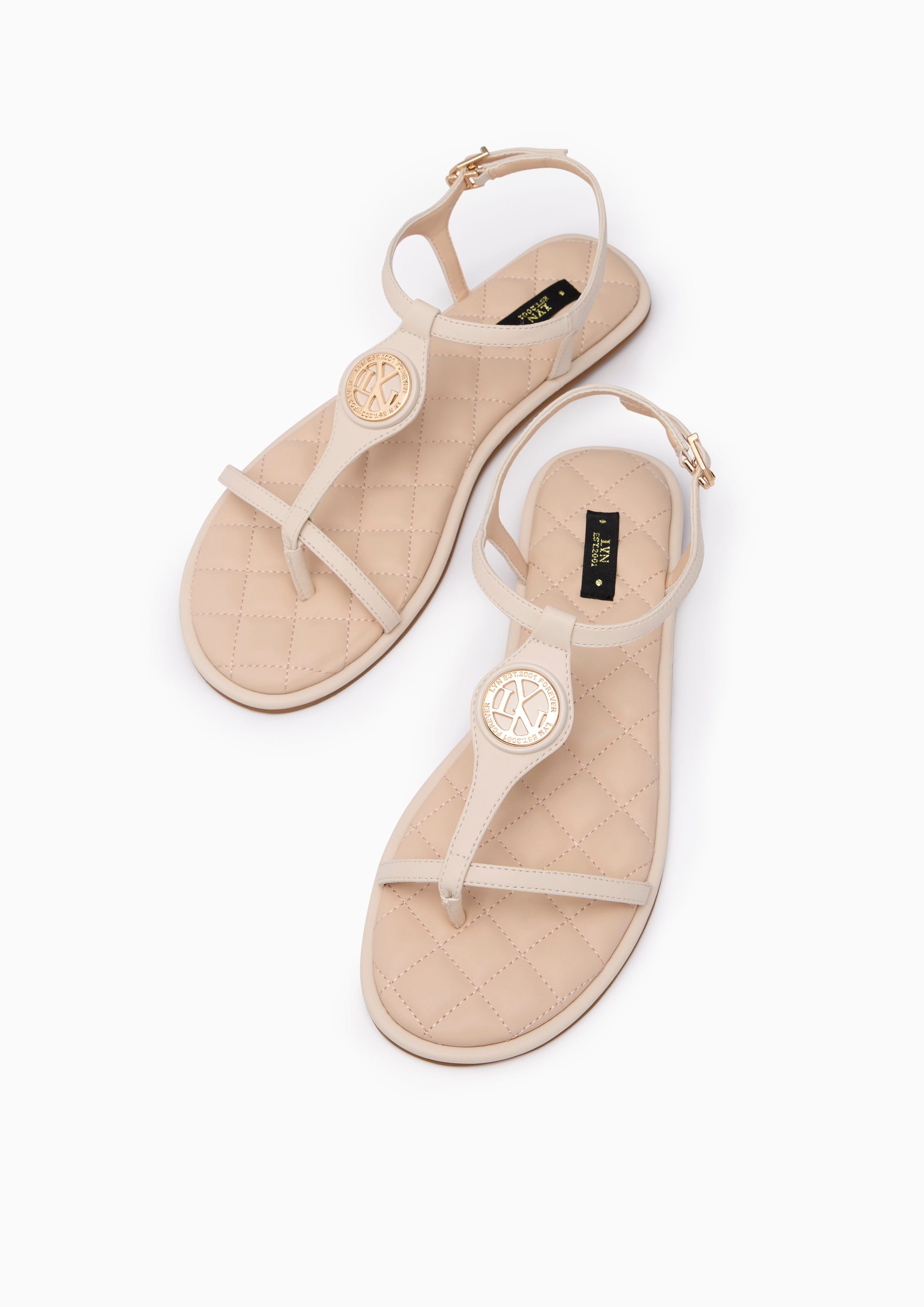 Isara Flat Sandal Ivory