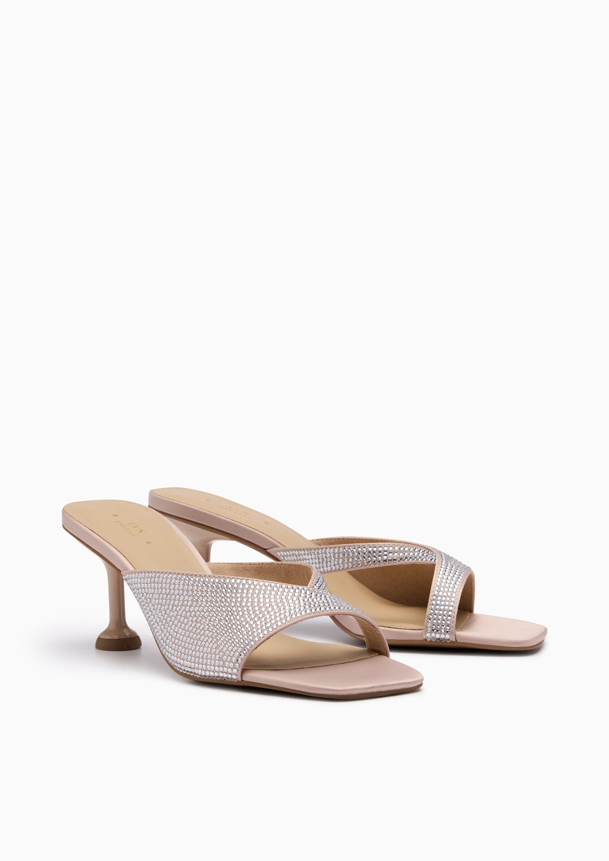 Celia Low Heel Mule Beige