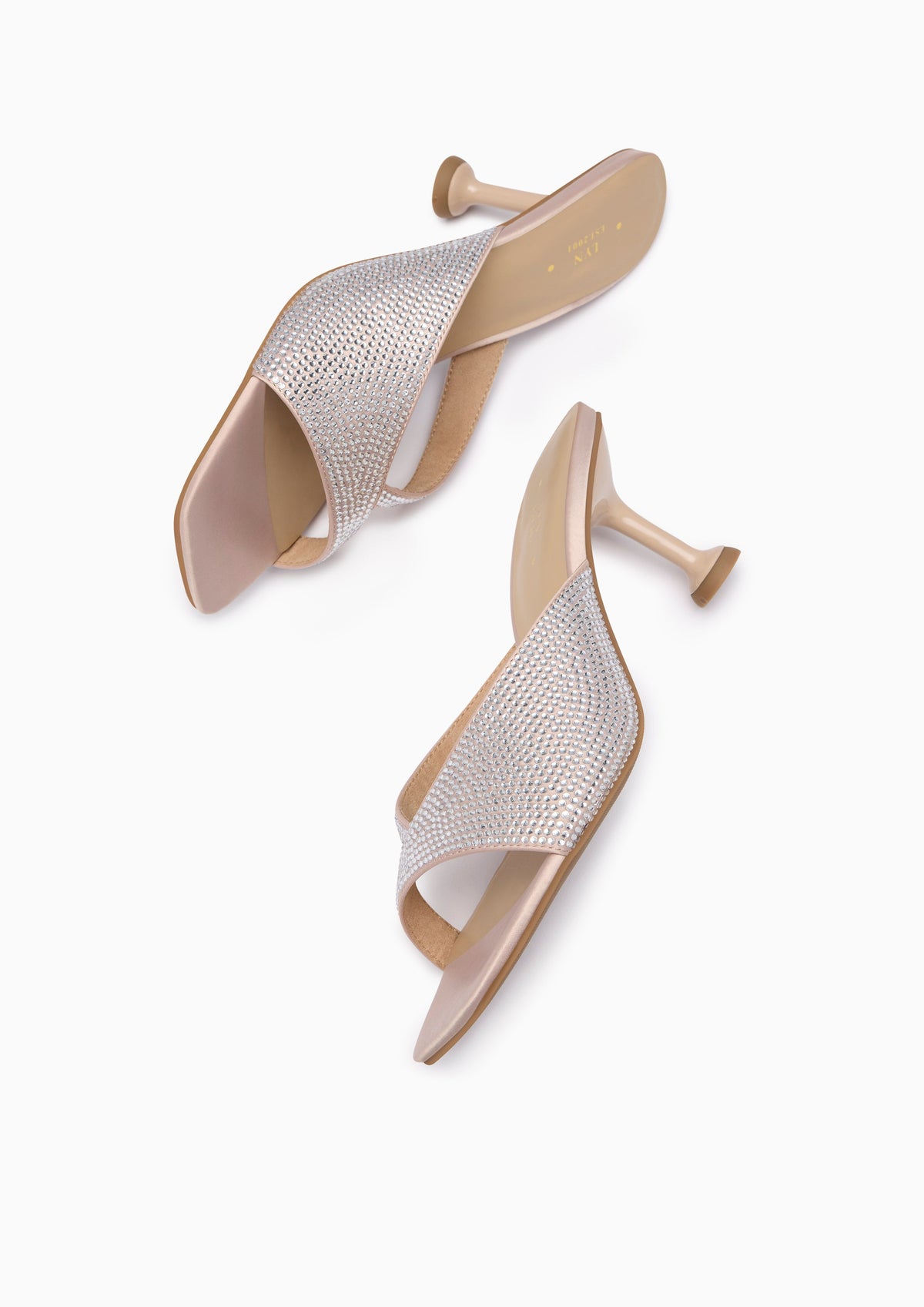 Celia Low Heel Mule Beige