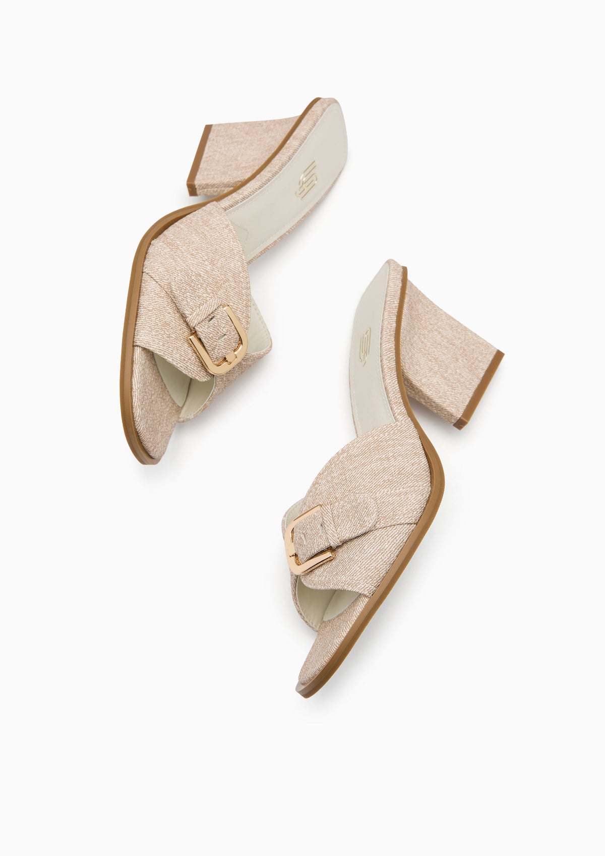 Mauro Infinite Heel Sandal Beige