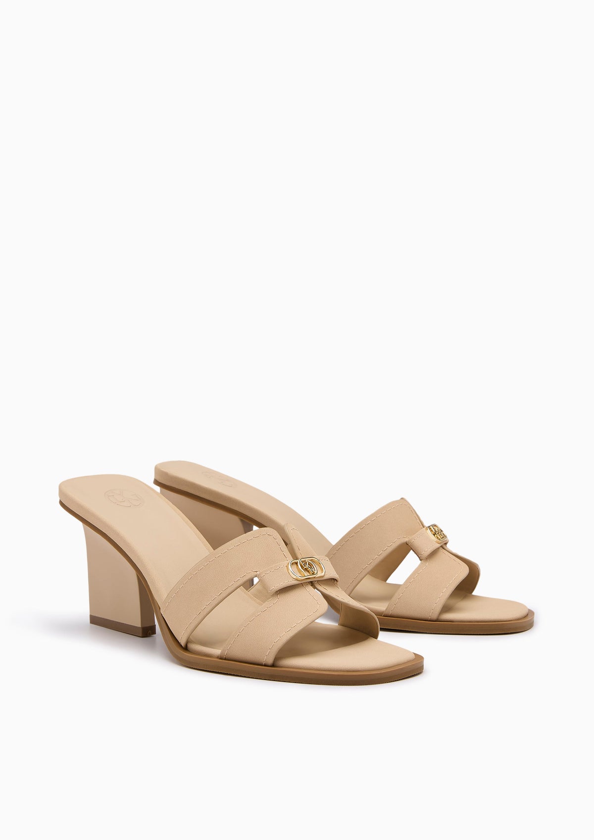 Hey Sleek Heeled Sandal Beige