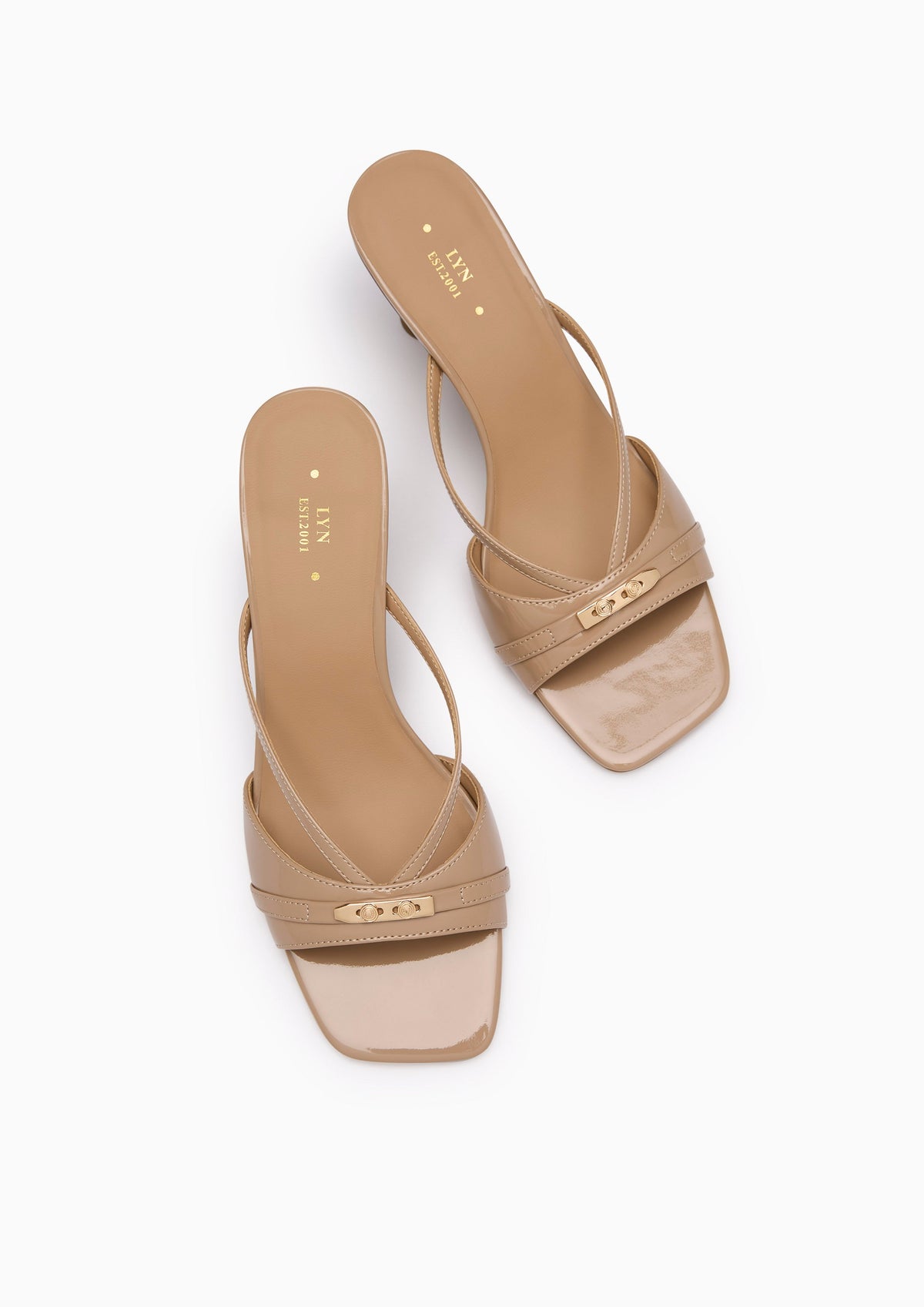 Master Strapy Mid Heel Beige