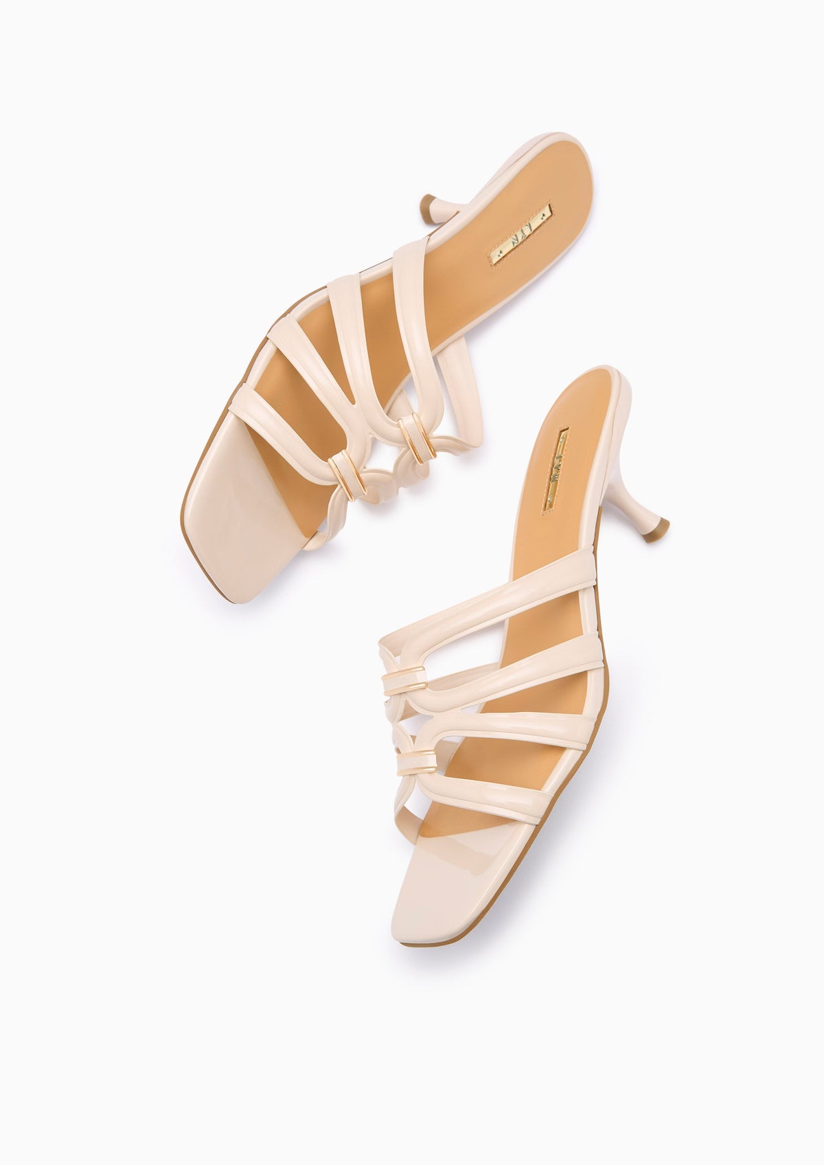 Prime Mid Heel Mule Ivory