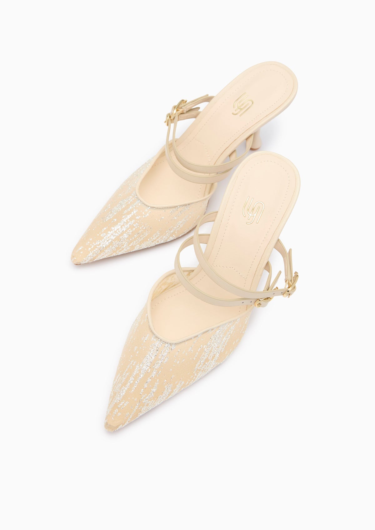 Marco Infinite Mid Heel Mule Beige