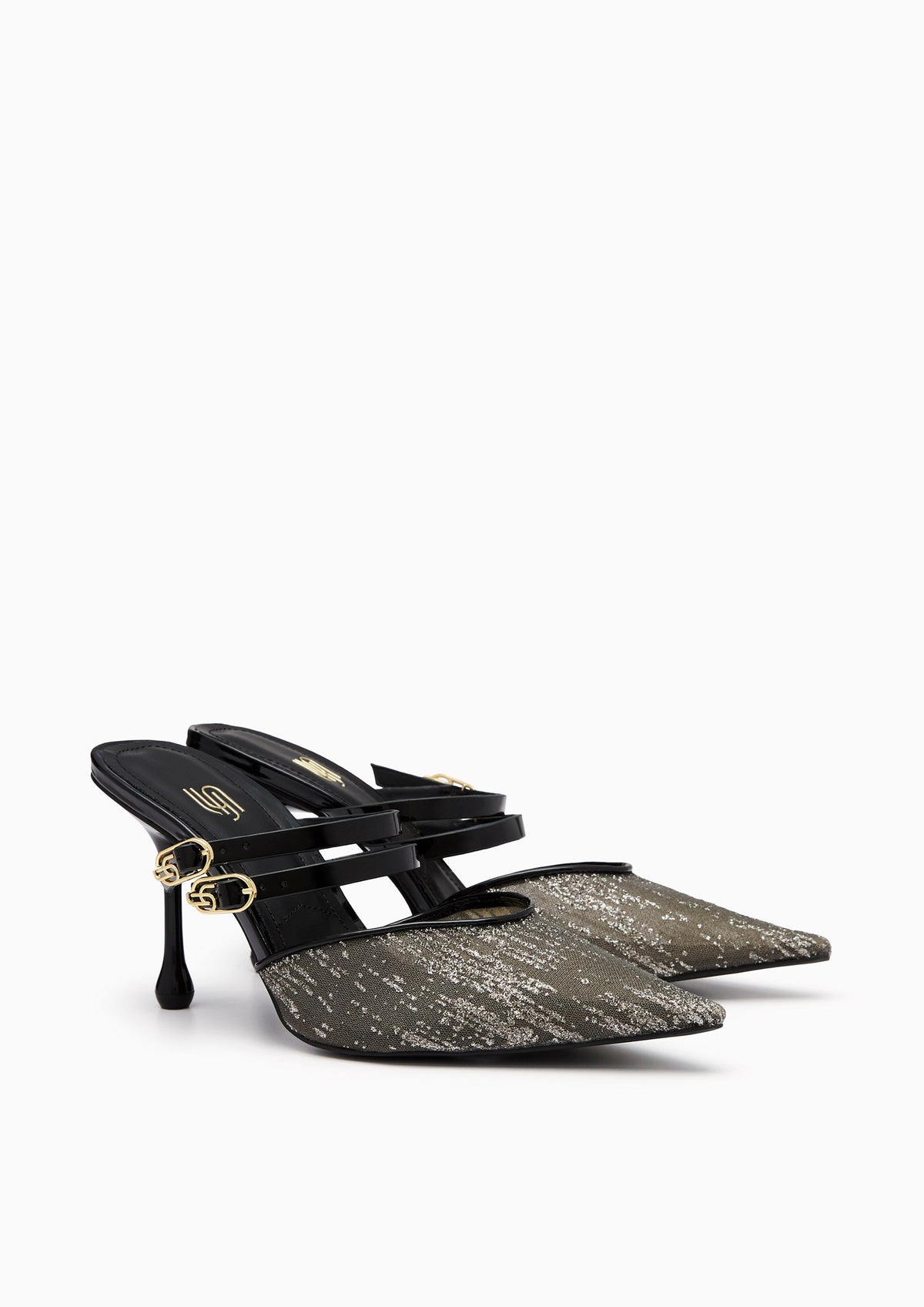 Marco Infinite Mid Heel Mule Black