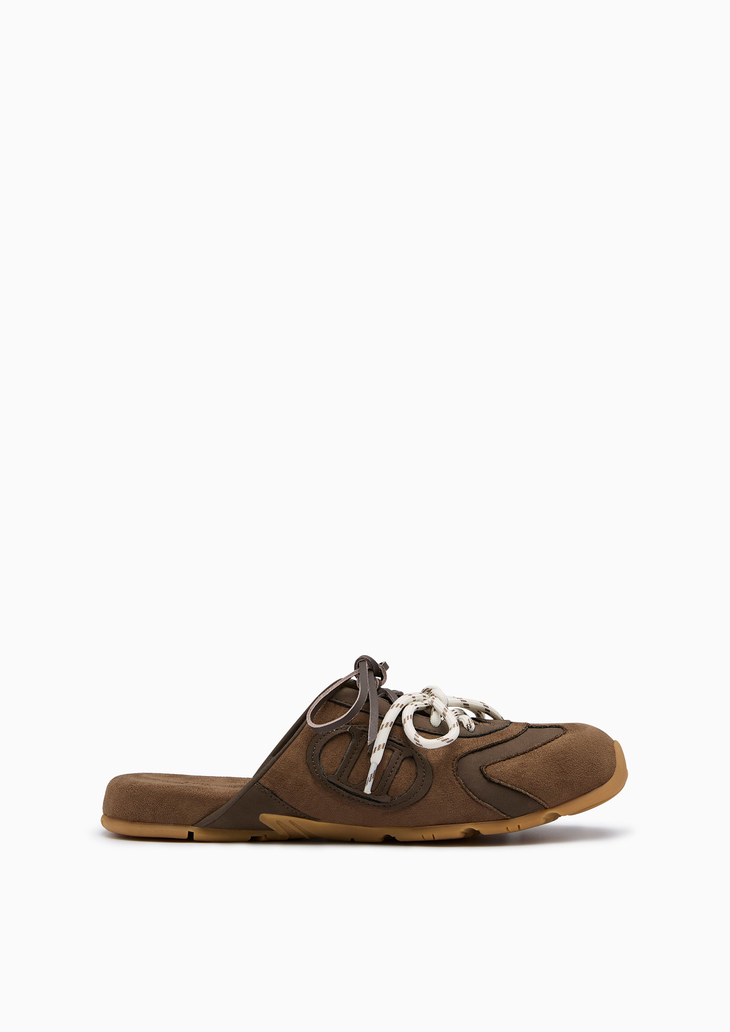 Paisley Mule Sneakers Dark Brown