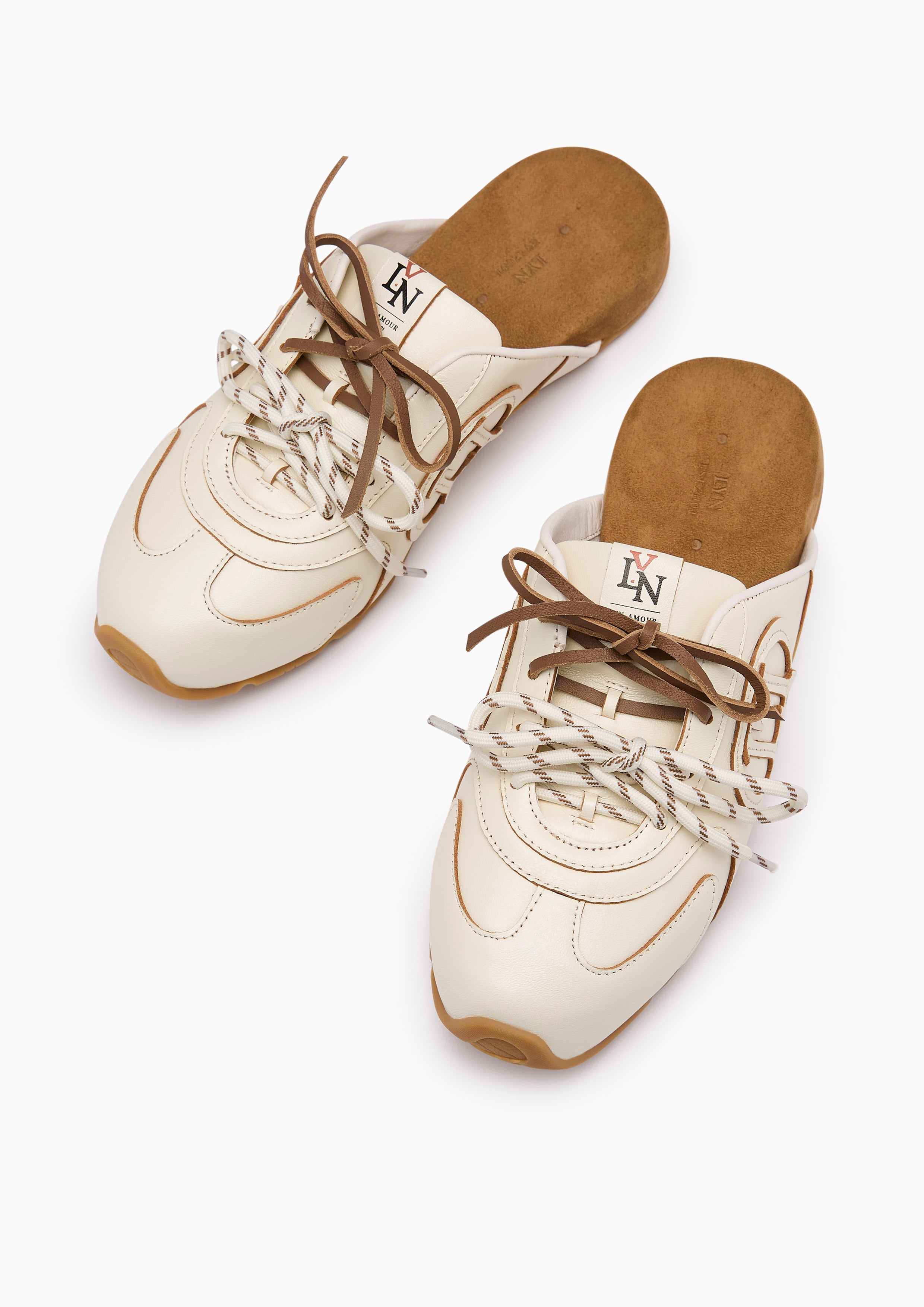 Paisley Mule Sneakers Ivory