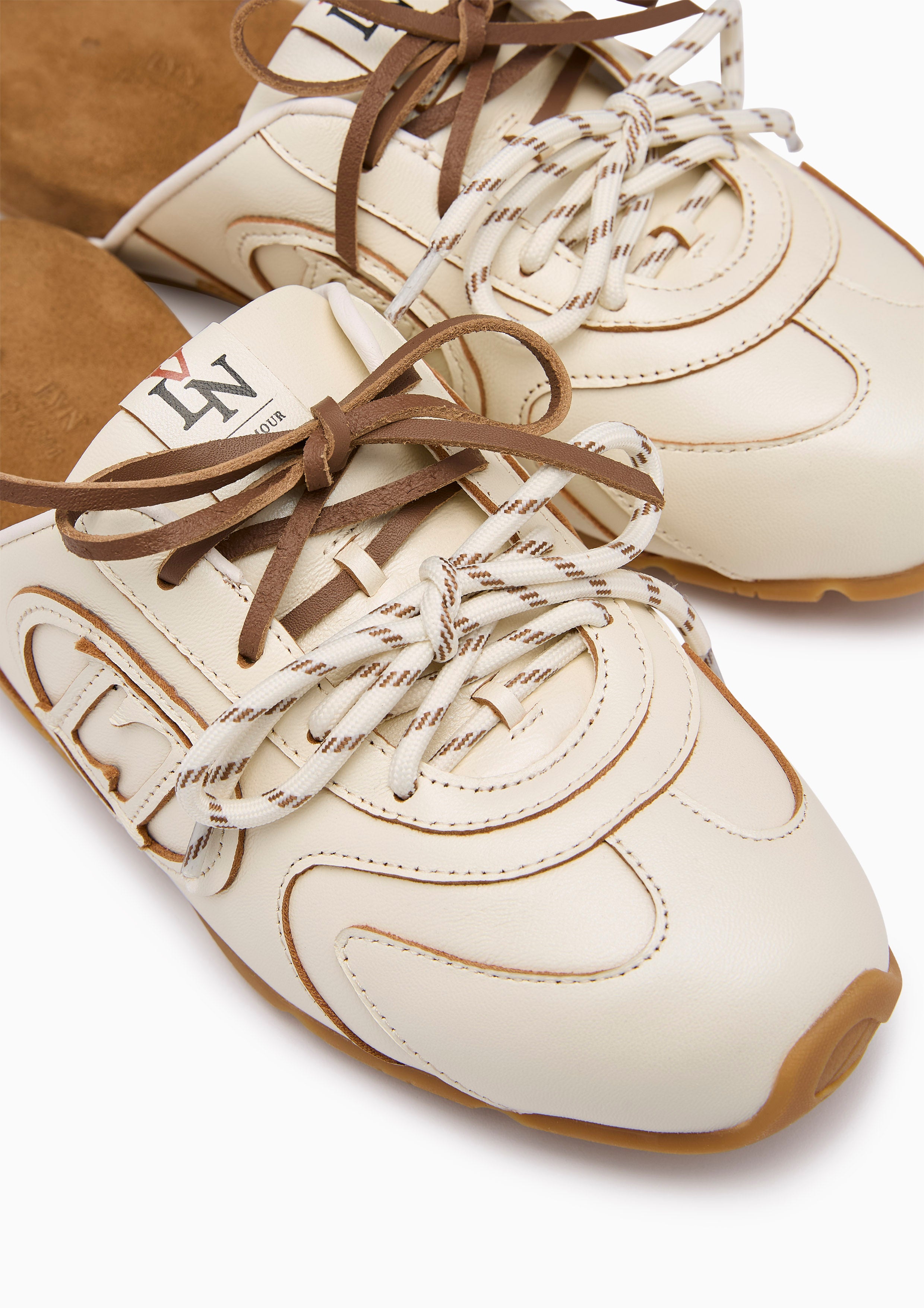 Paisley Mule Sneakers Ivory