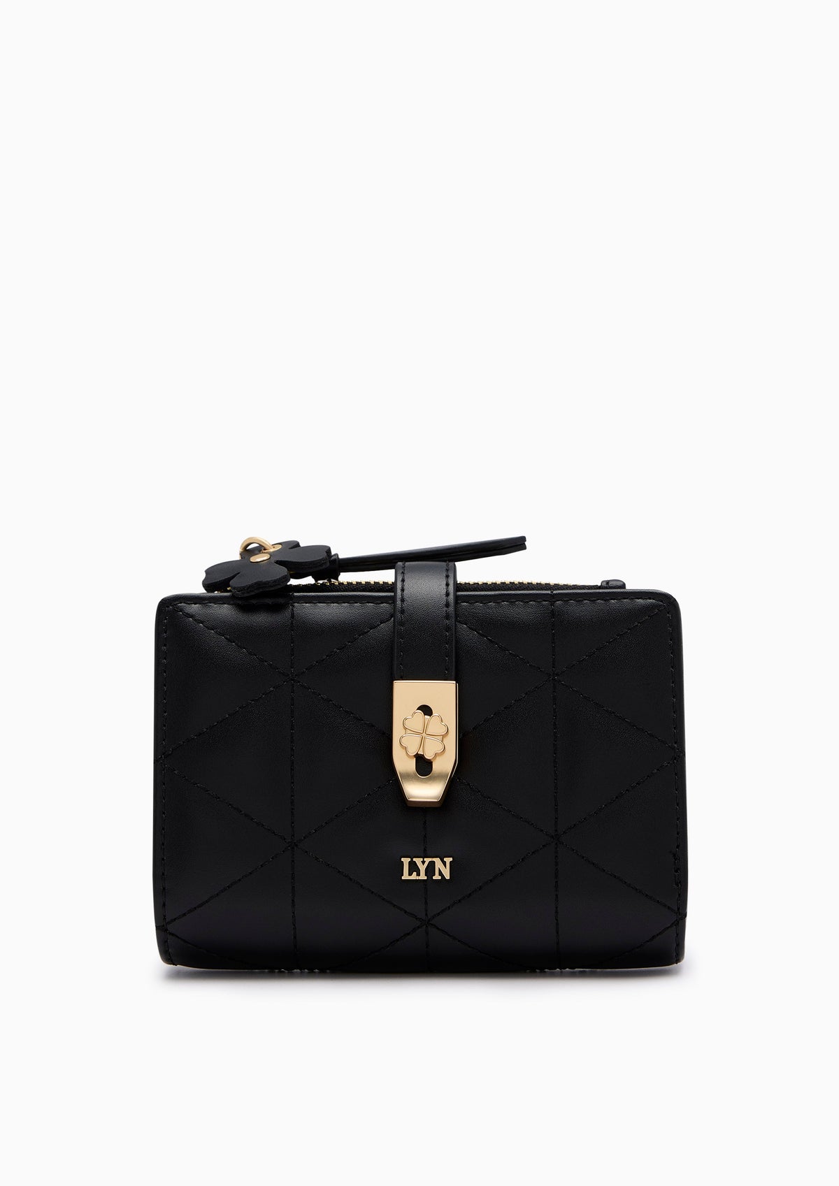 Re-Edit Manifest Q Semi Long Wallet Black