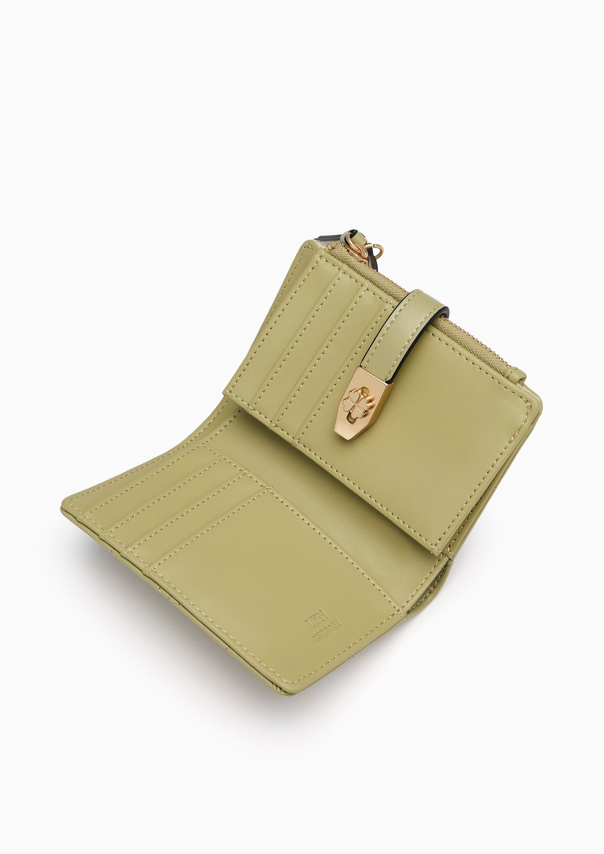 Re-Edit Manifest Q Semi Long Wallet Green