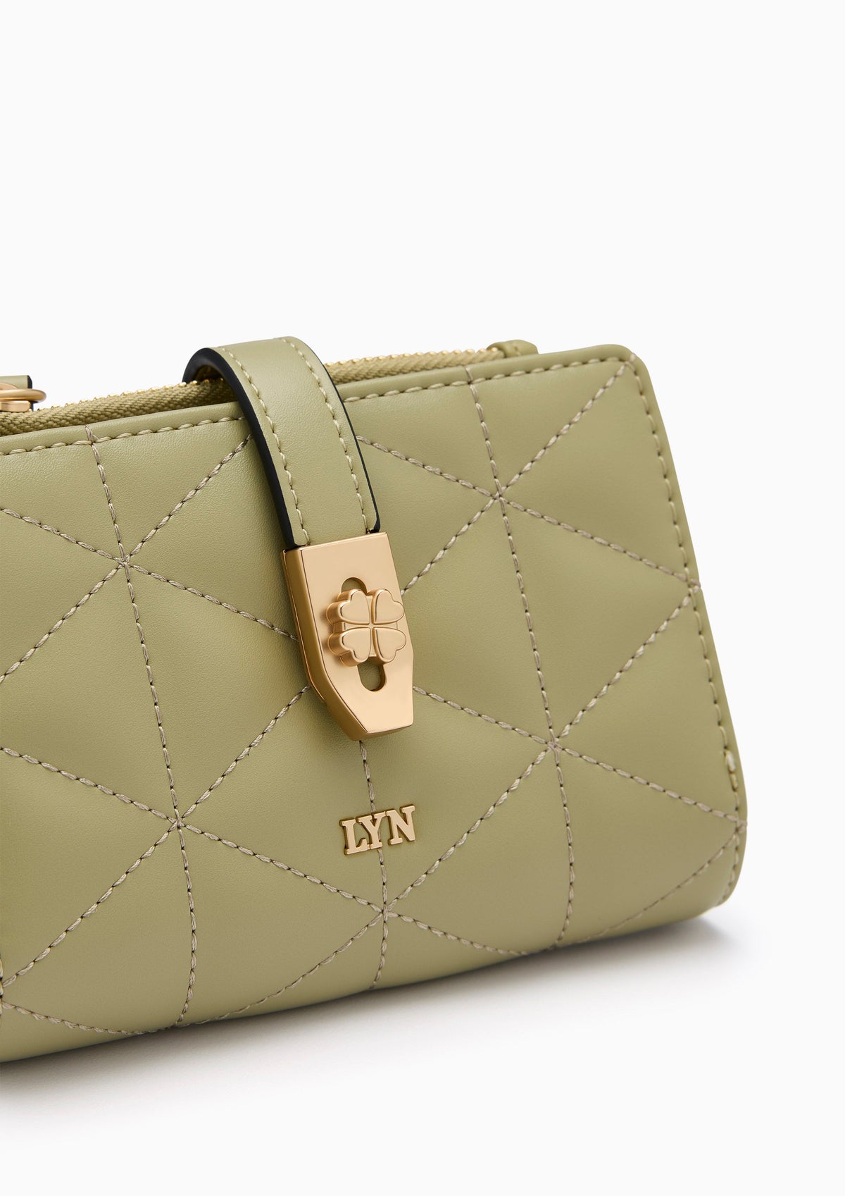 Re-Edit Manifest Q Semi Long Wallet Green