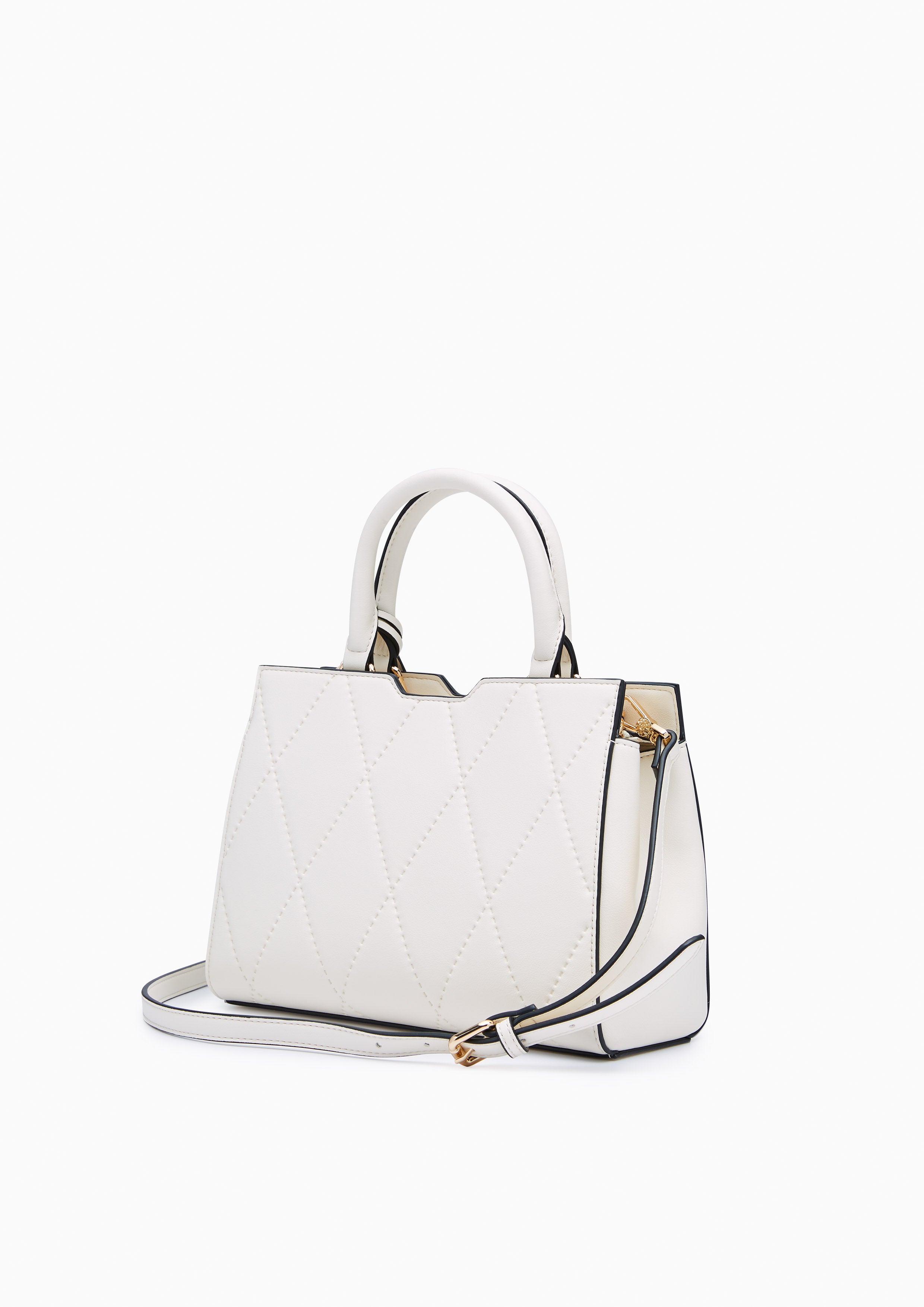 Galactiga Quilt M Handbag Ivory